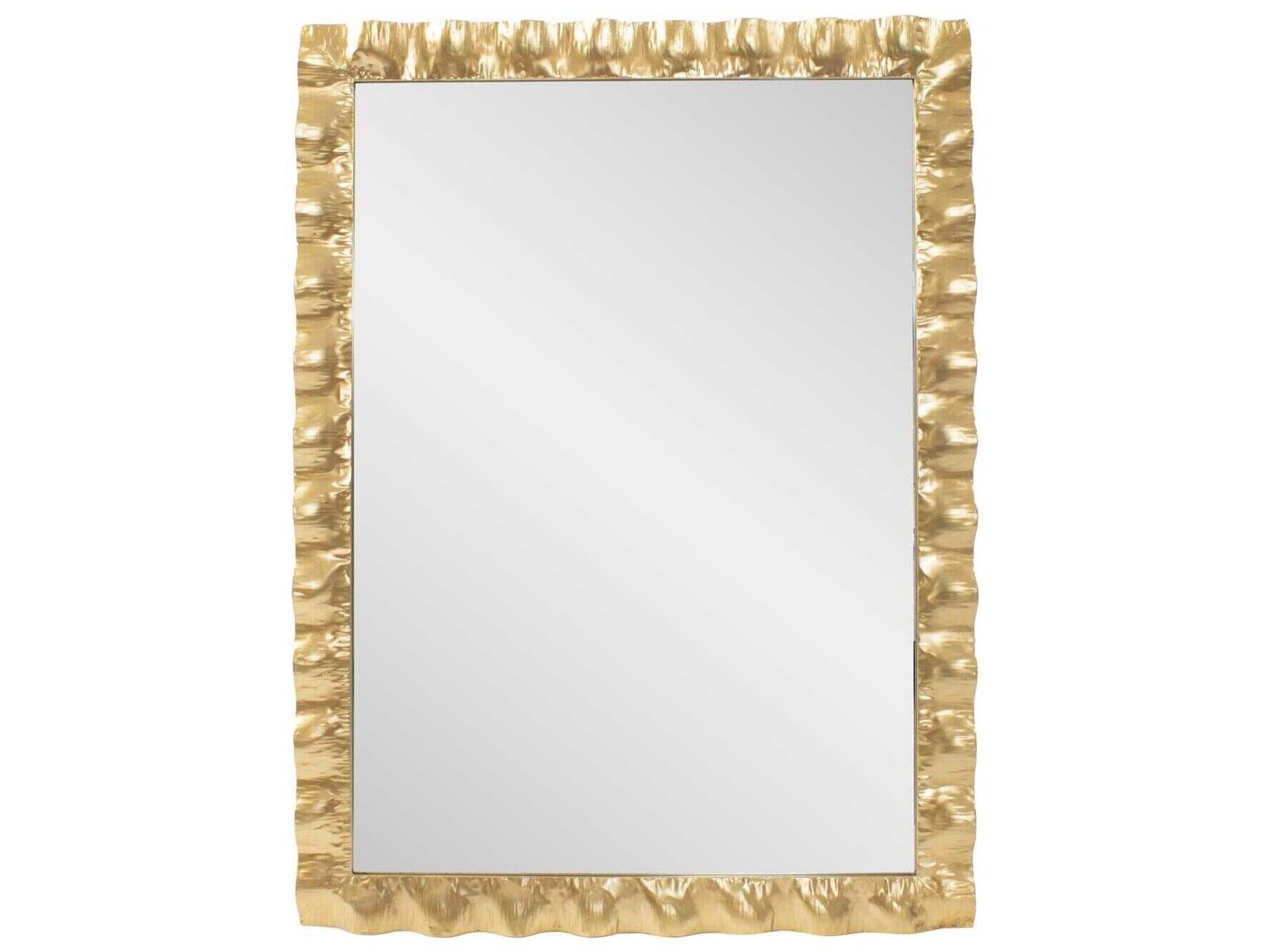 Howard Elliott La Bailadora Textured Gold Rectangular Wall Mirror