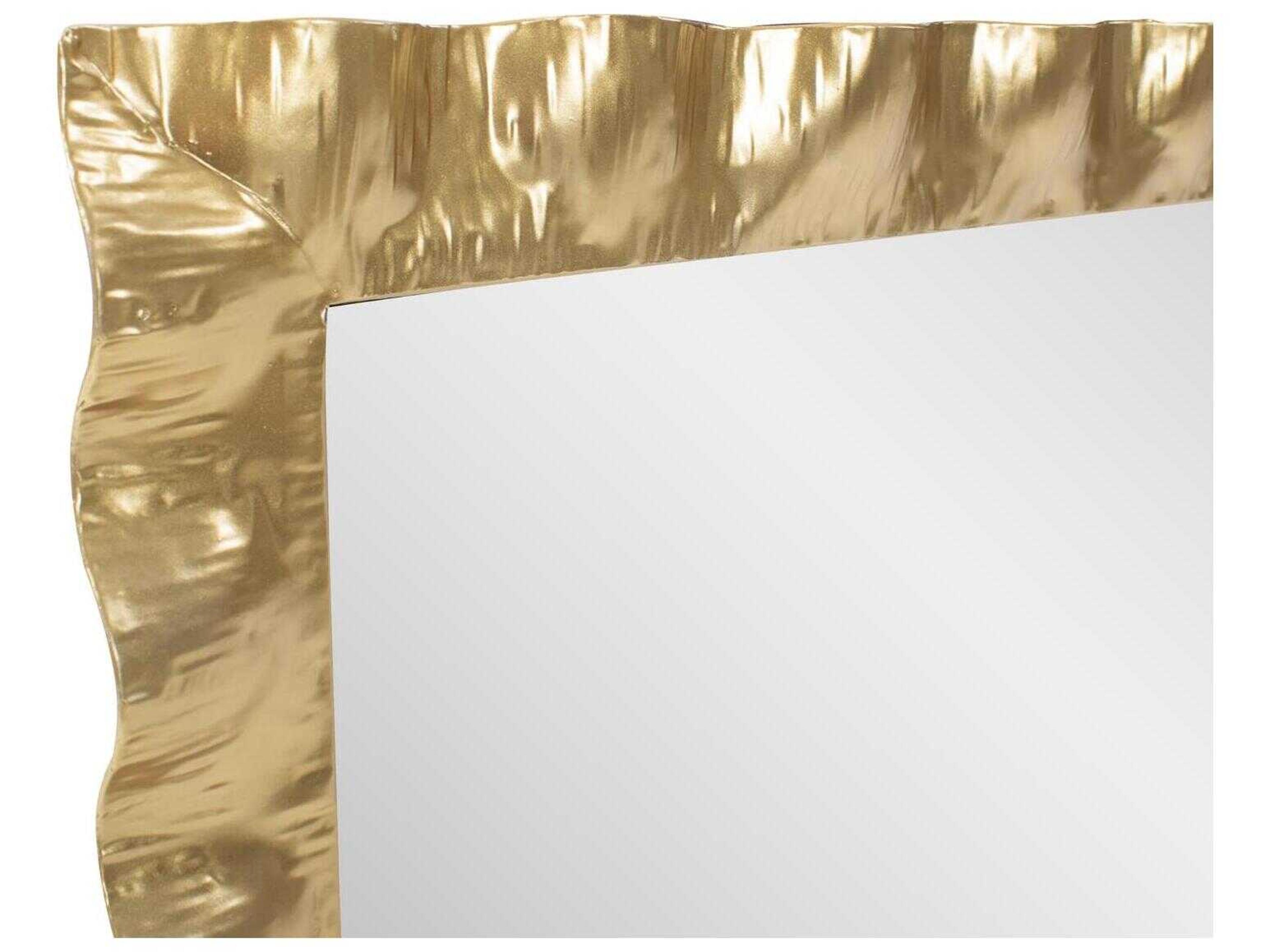 Howard Elliott La Bailadora Textured Gold Rectangular Wall Mirror