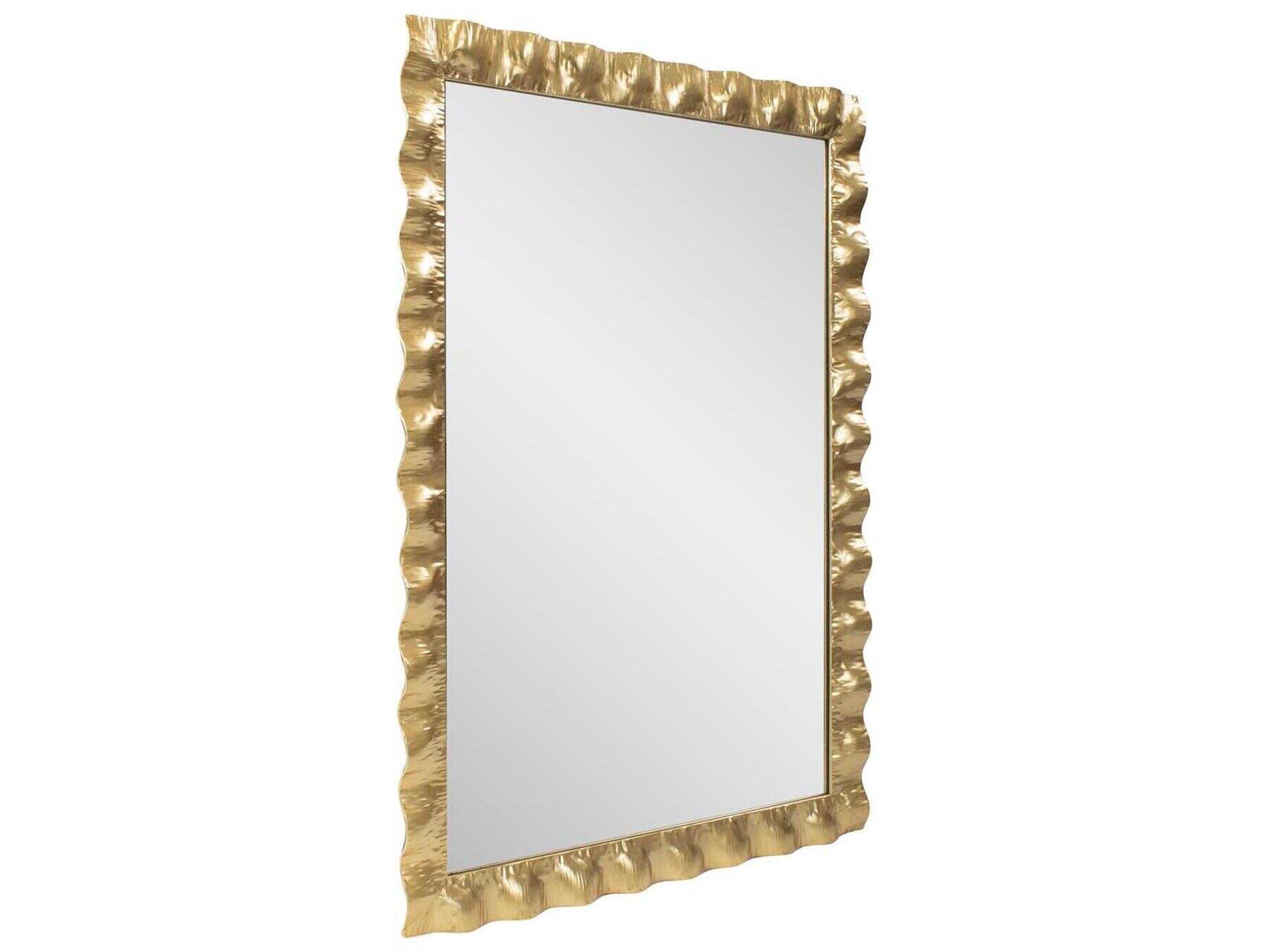 Howard Elliott La Bailadora Textured Gold Rectangular Wall Mirror