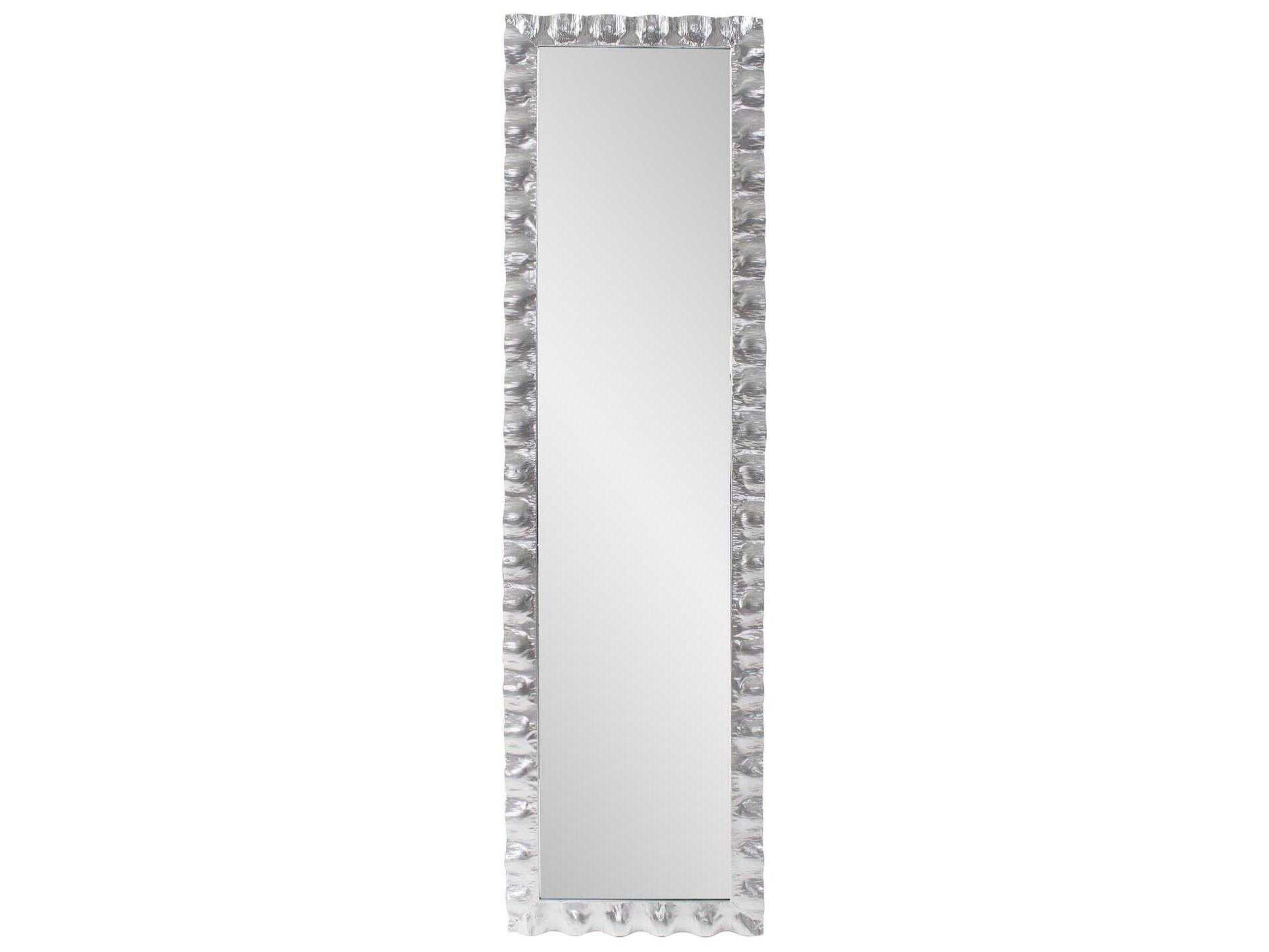 La Bailadora Textured Silver Rectangular Wall Mirror