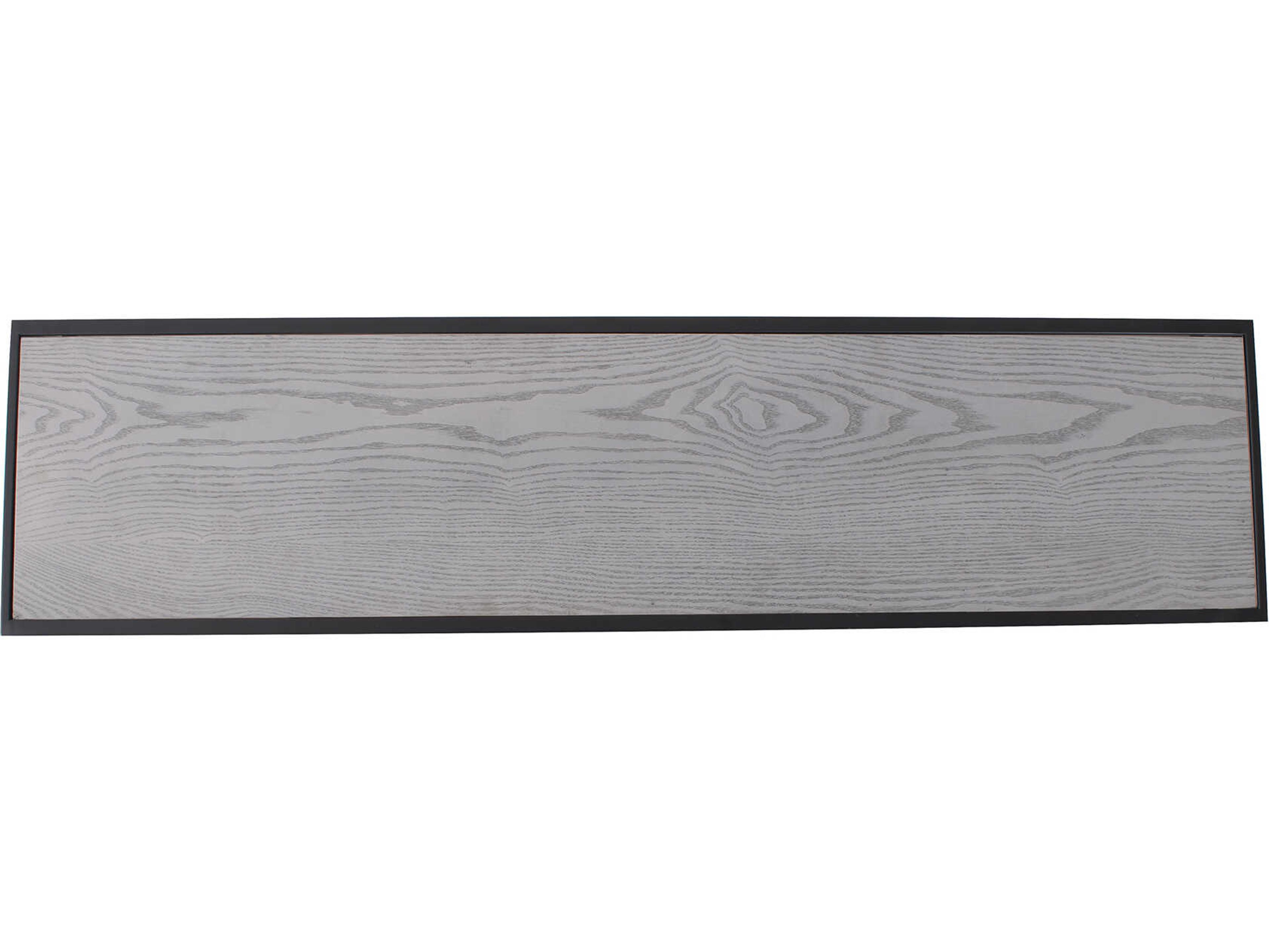 Howard Elliott Collins Rectangular Wood Black Gray Console Table