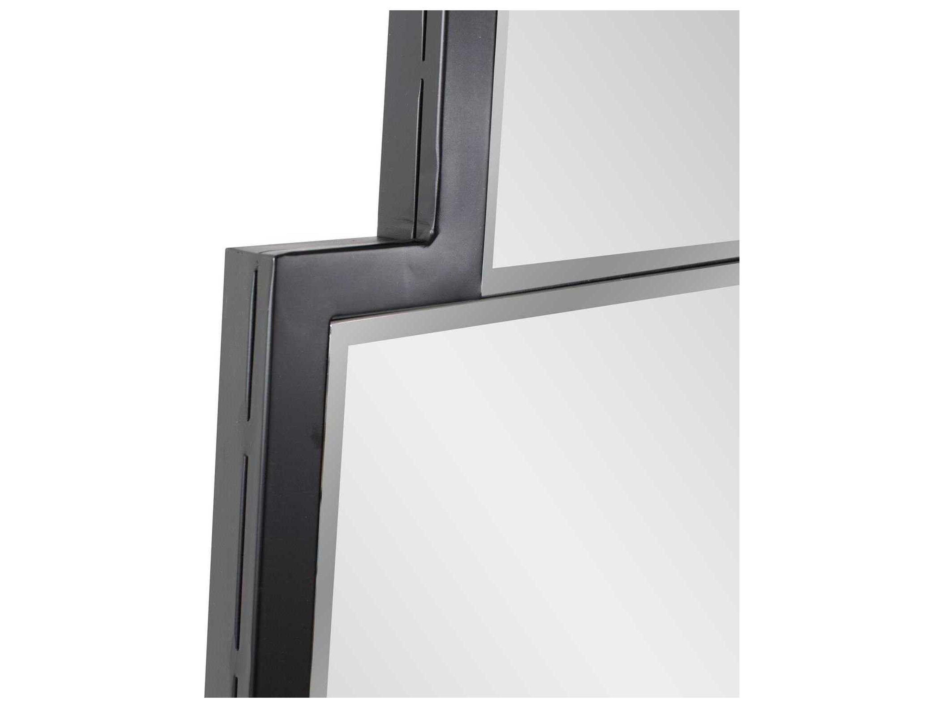 Howard Elliott Neutra Matte Black Wall Mirror