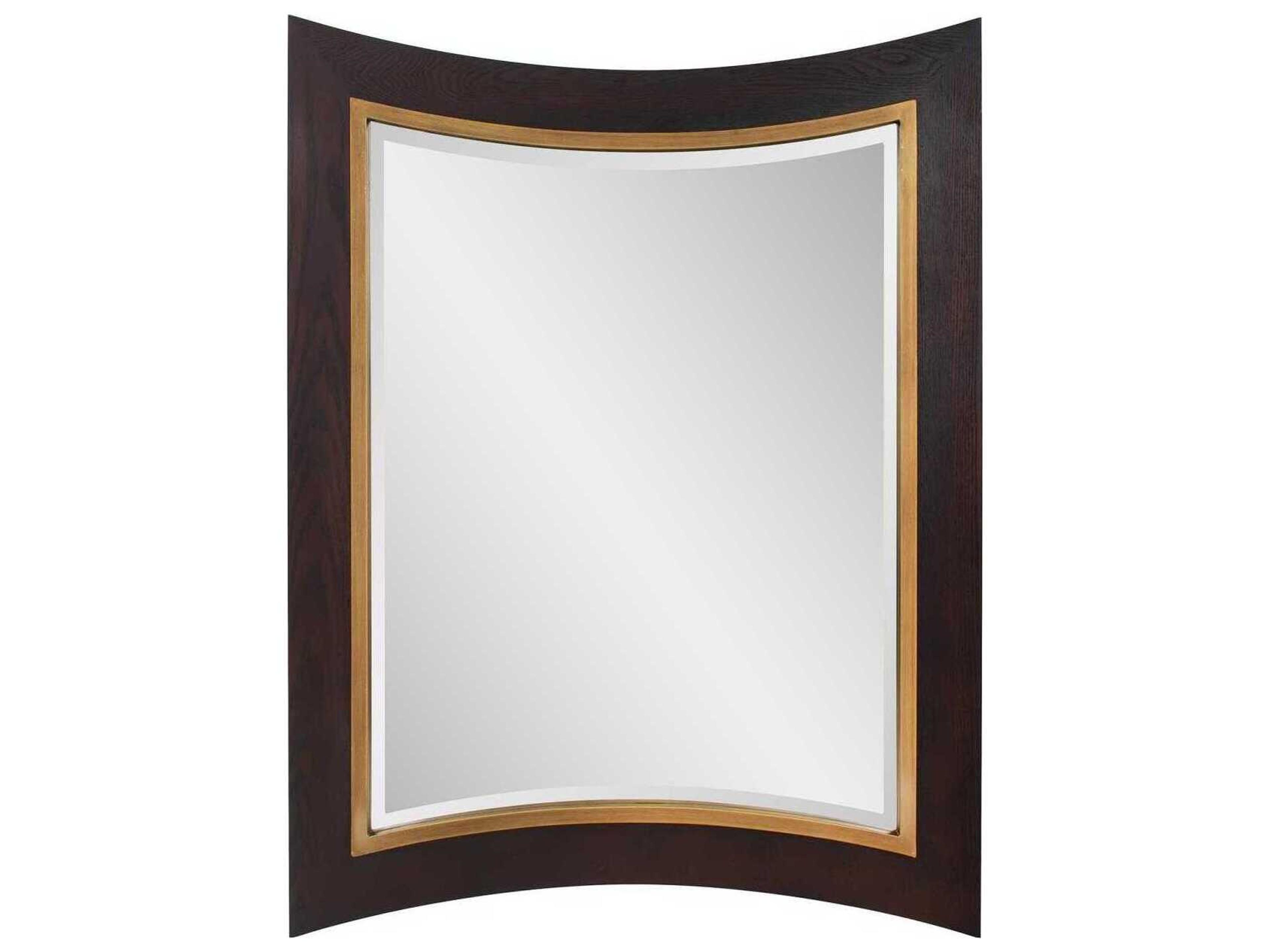 Howard Elliott Moorehouse Dark Walnut Rectangular Wall Mirror