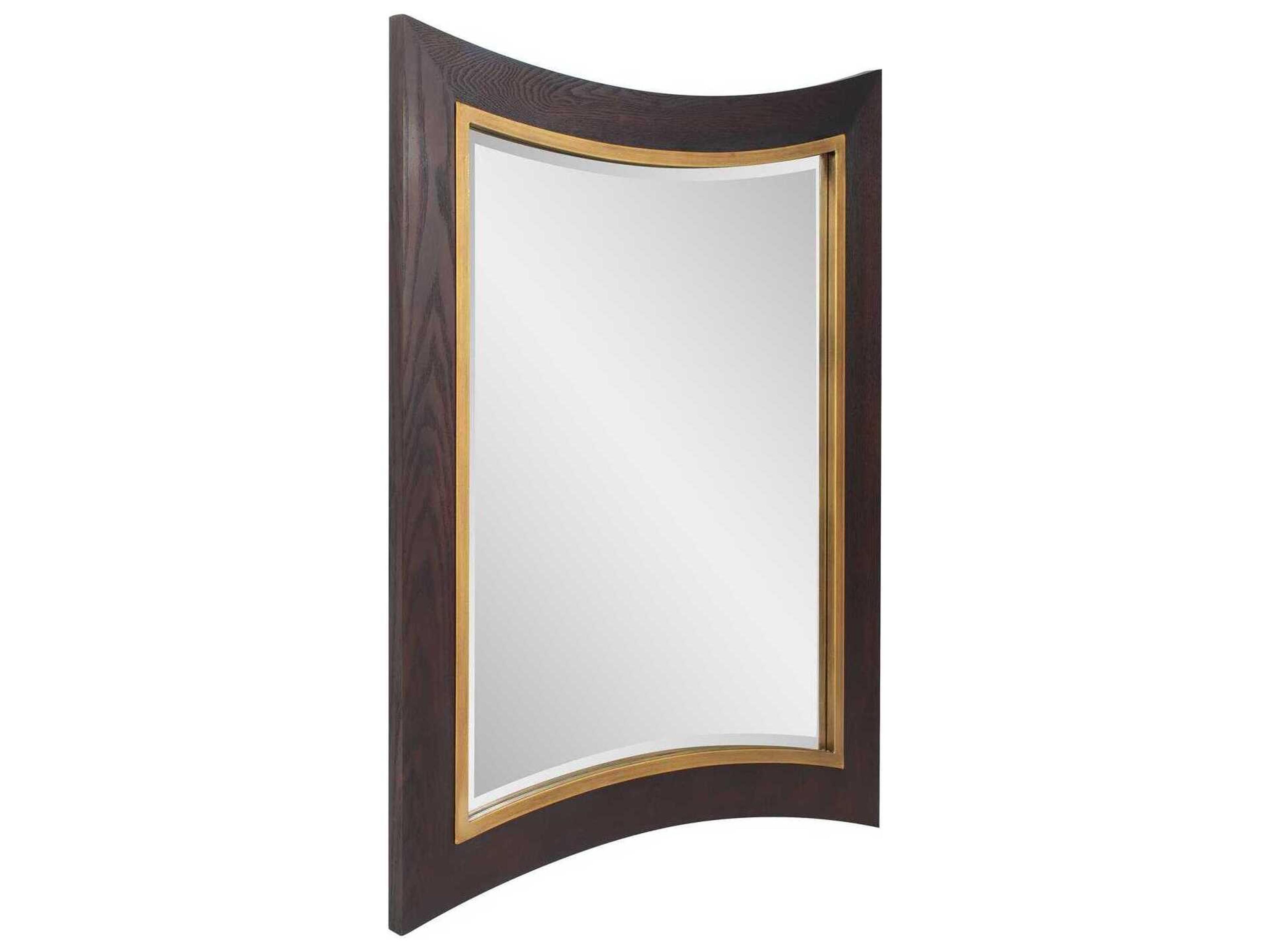 Howard Elliott Moorehouse Dark Walnut Rectangular Wall Mirror