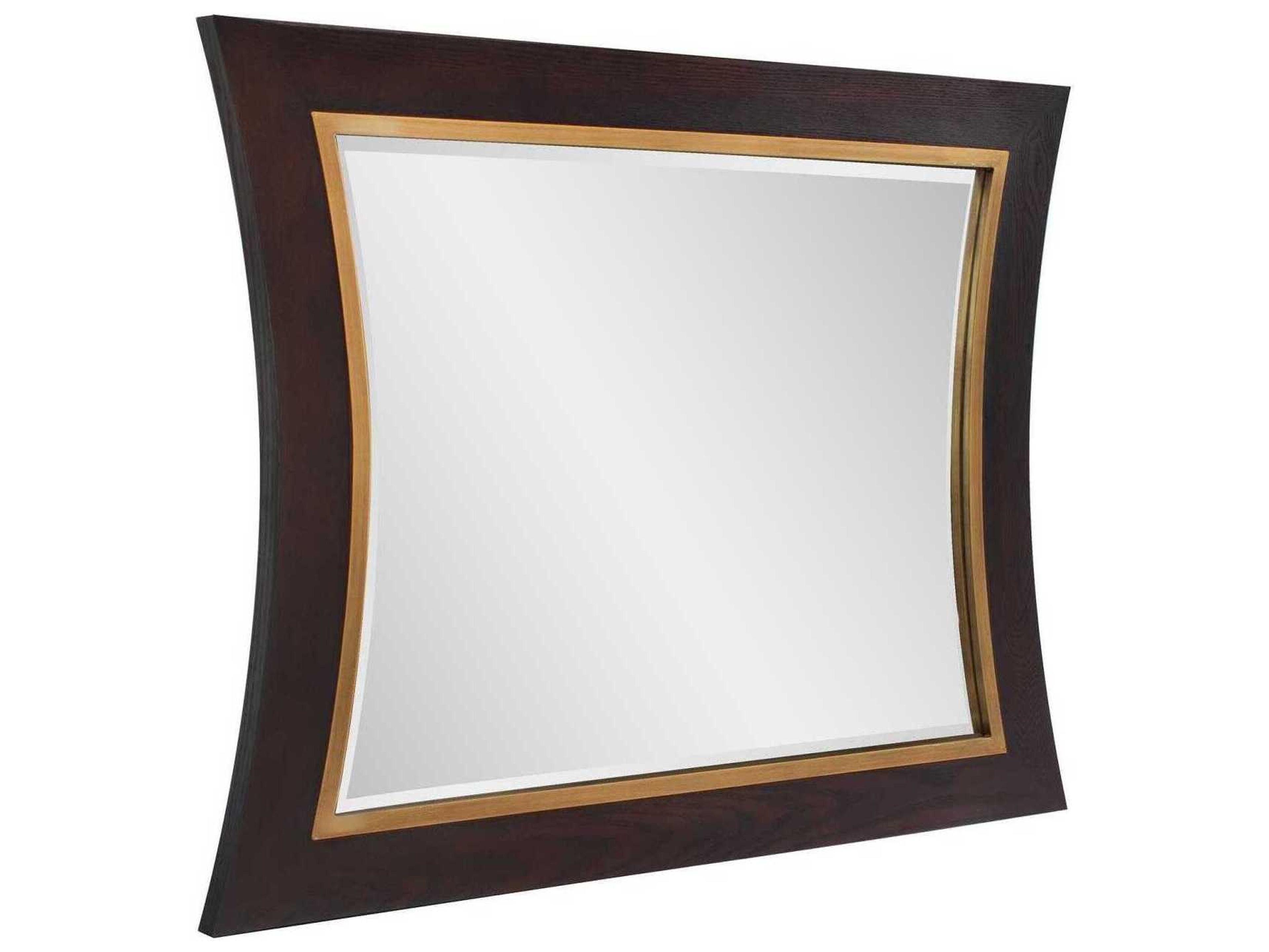 Howard Elliott Moorehouse Dark Walnut Rectangular Wall Mirror