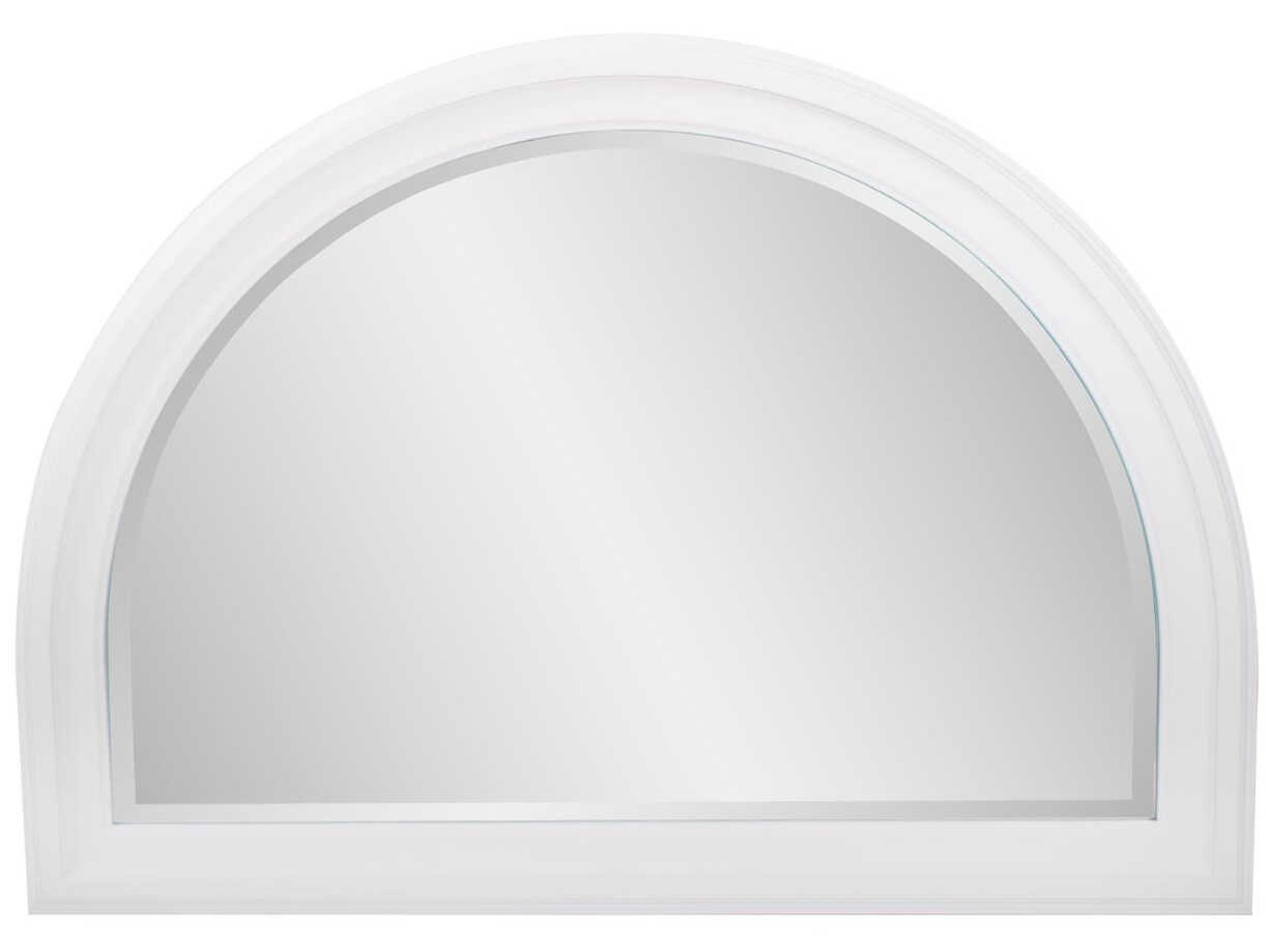 George White Arched Wall Mirror