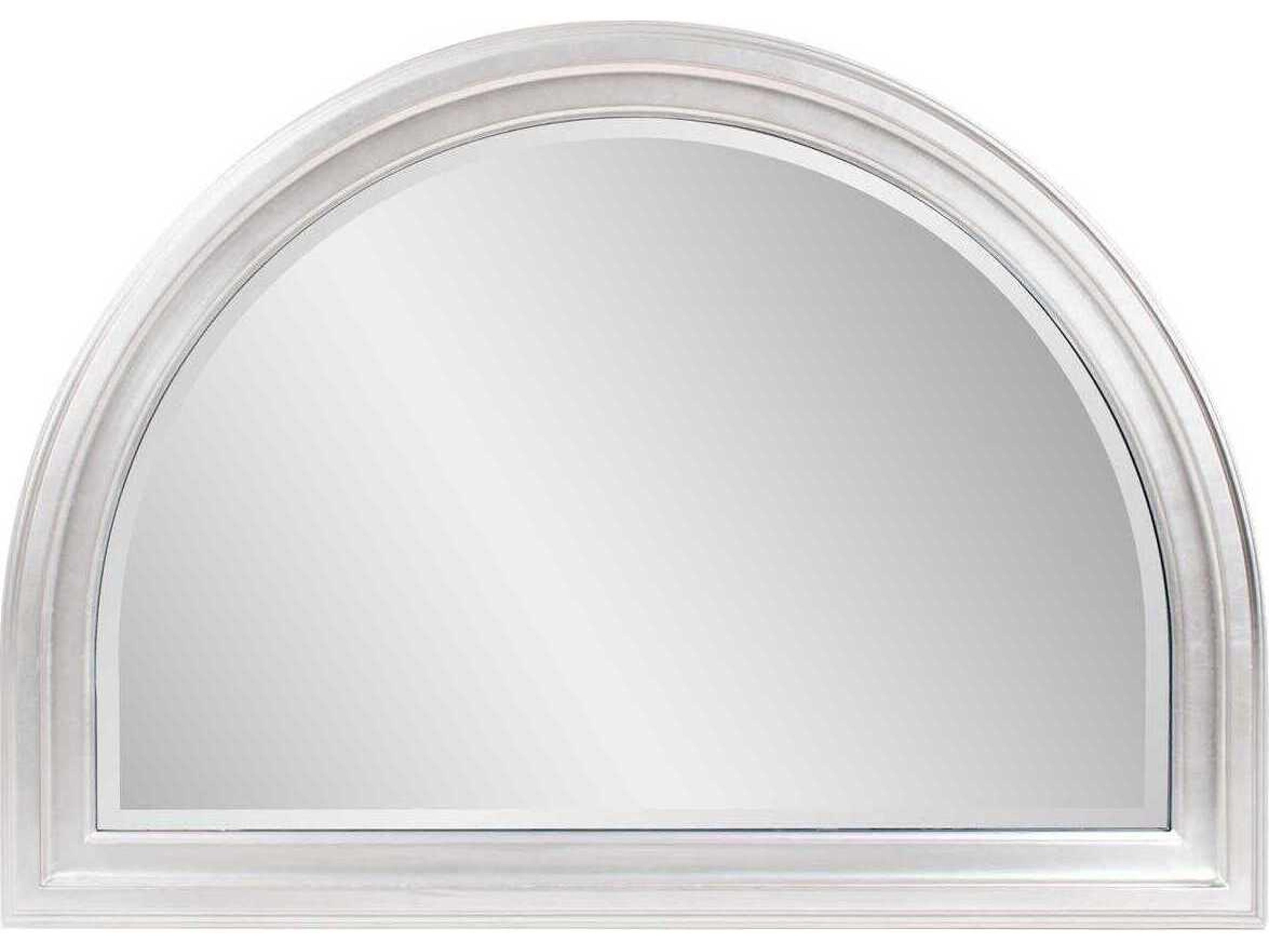 George Bright Silver Arched Wall Mirror