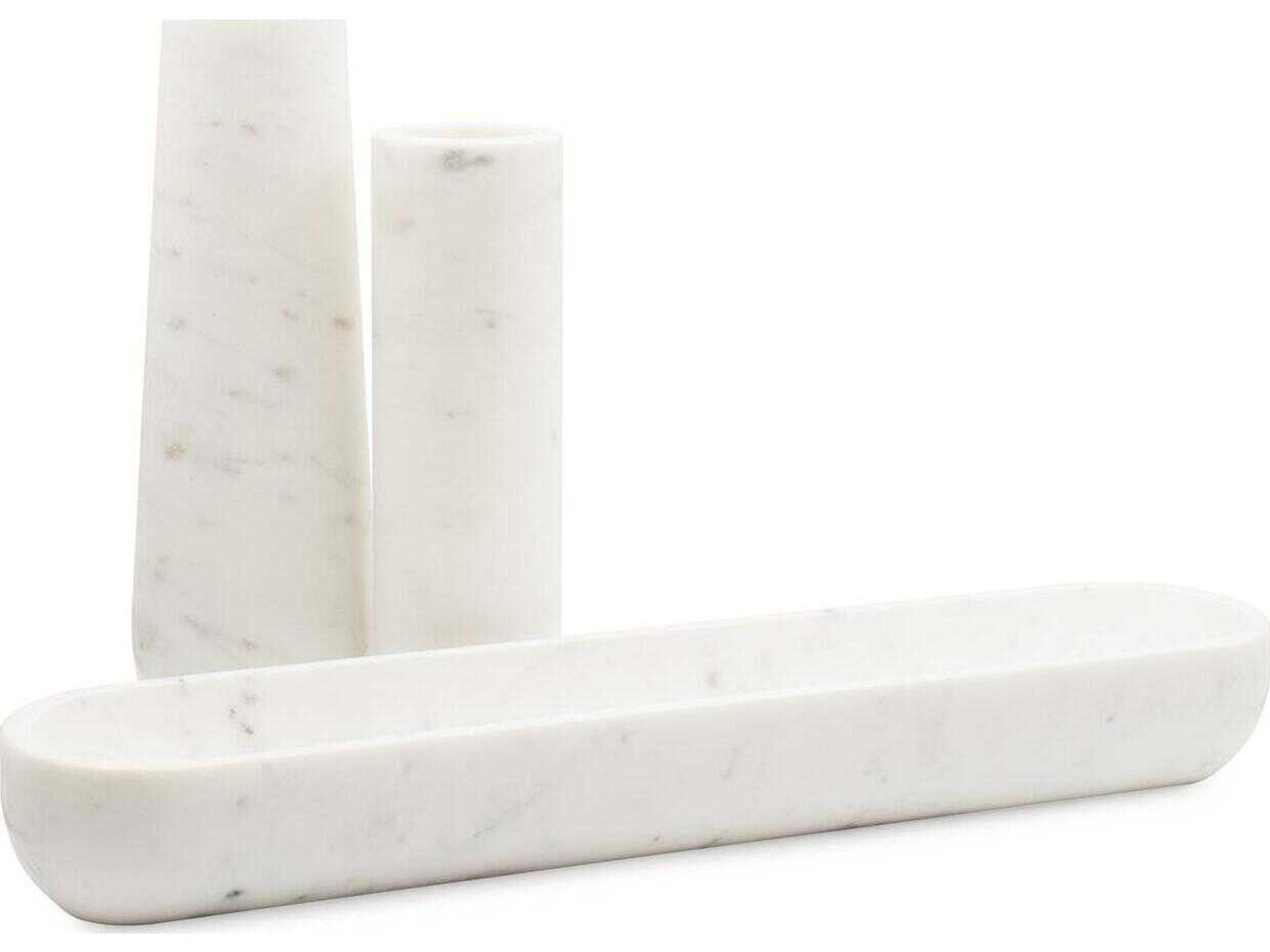 Howard Elliott Nizzoli White Gray Vase