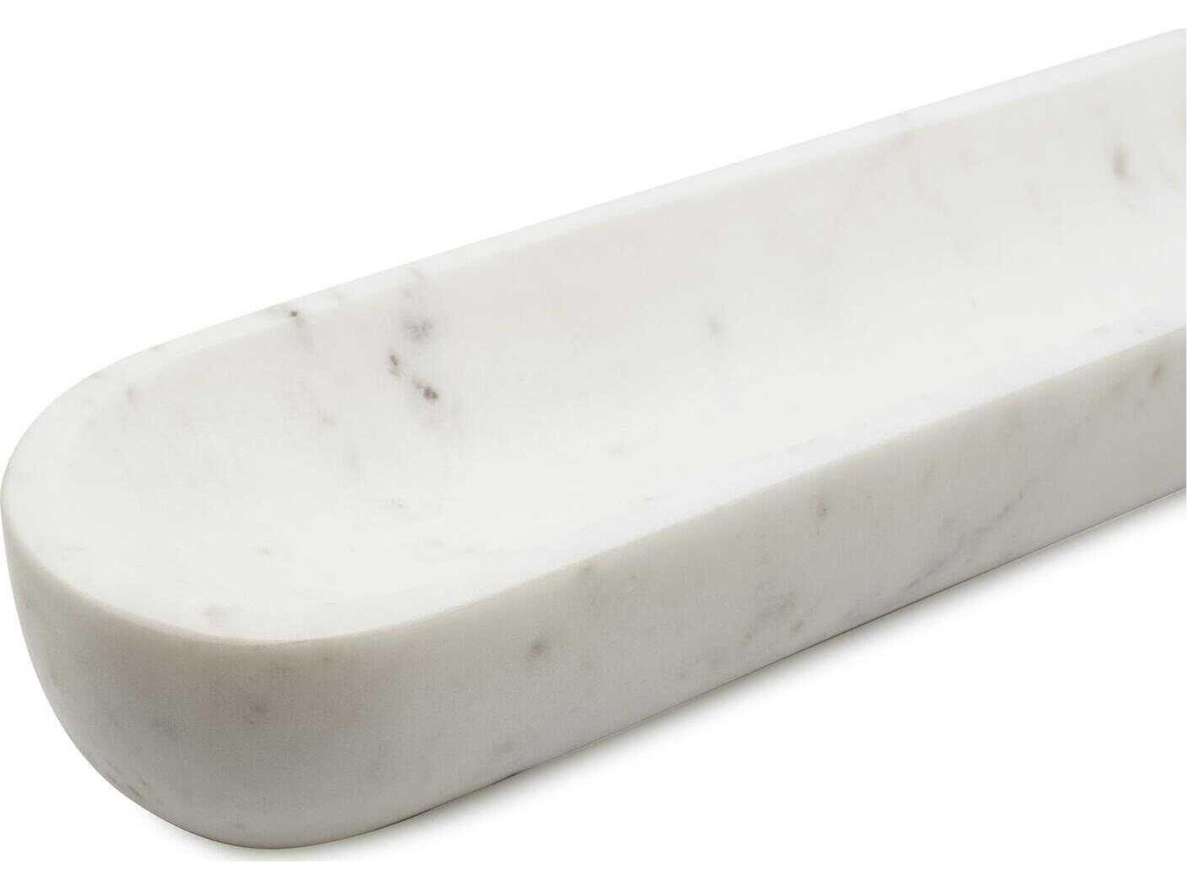 Howard Elliott Nizzoli White Gray Serving Tray