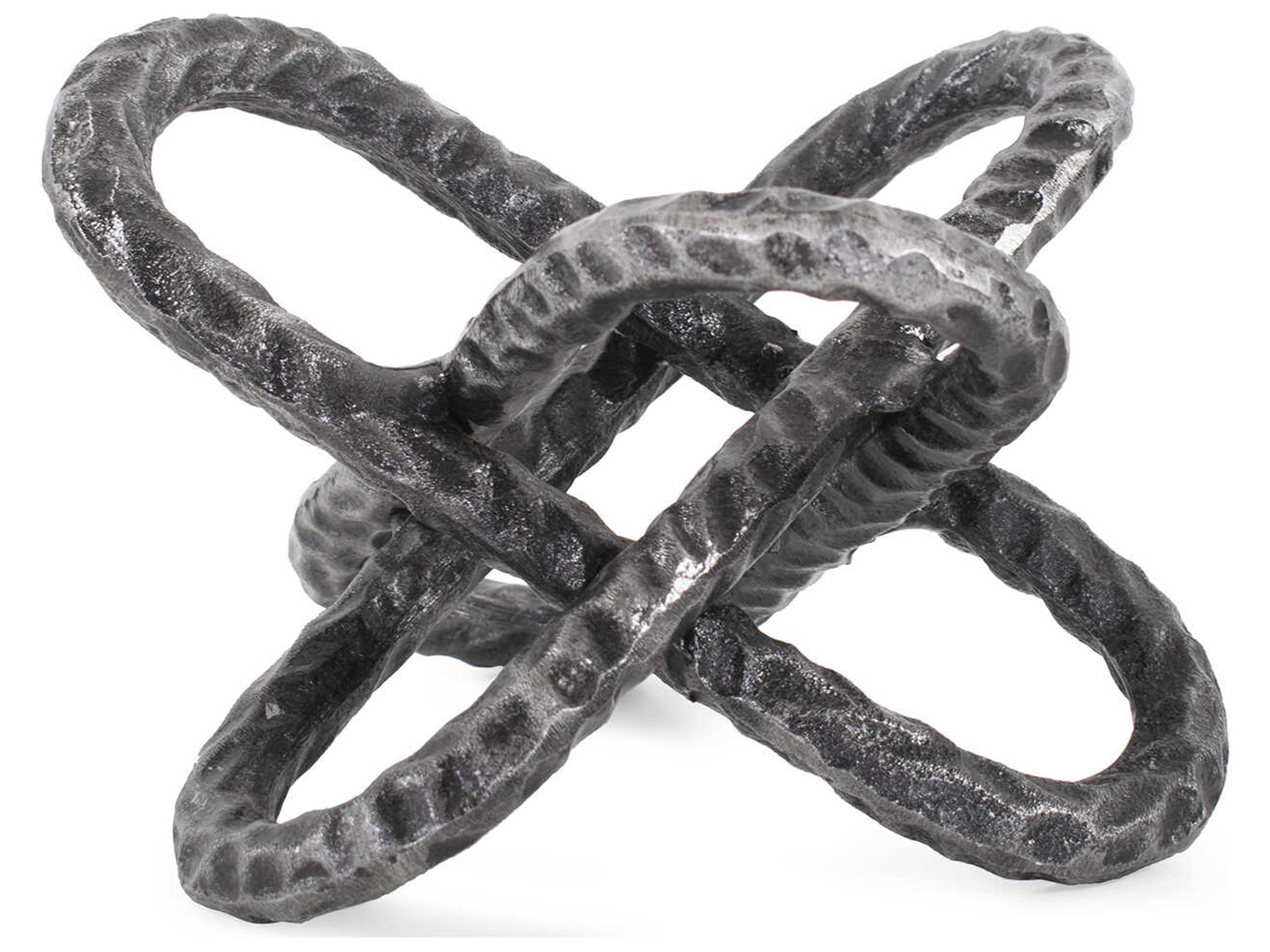 Howard Elliott Textured Black Linked To Each Or Sculpture