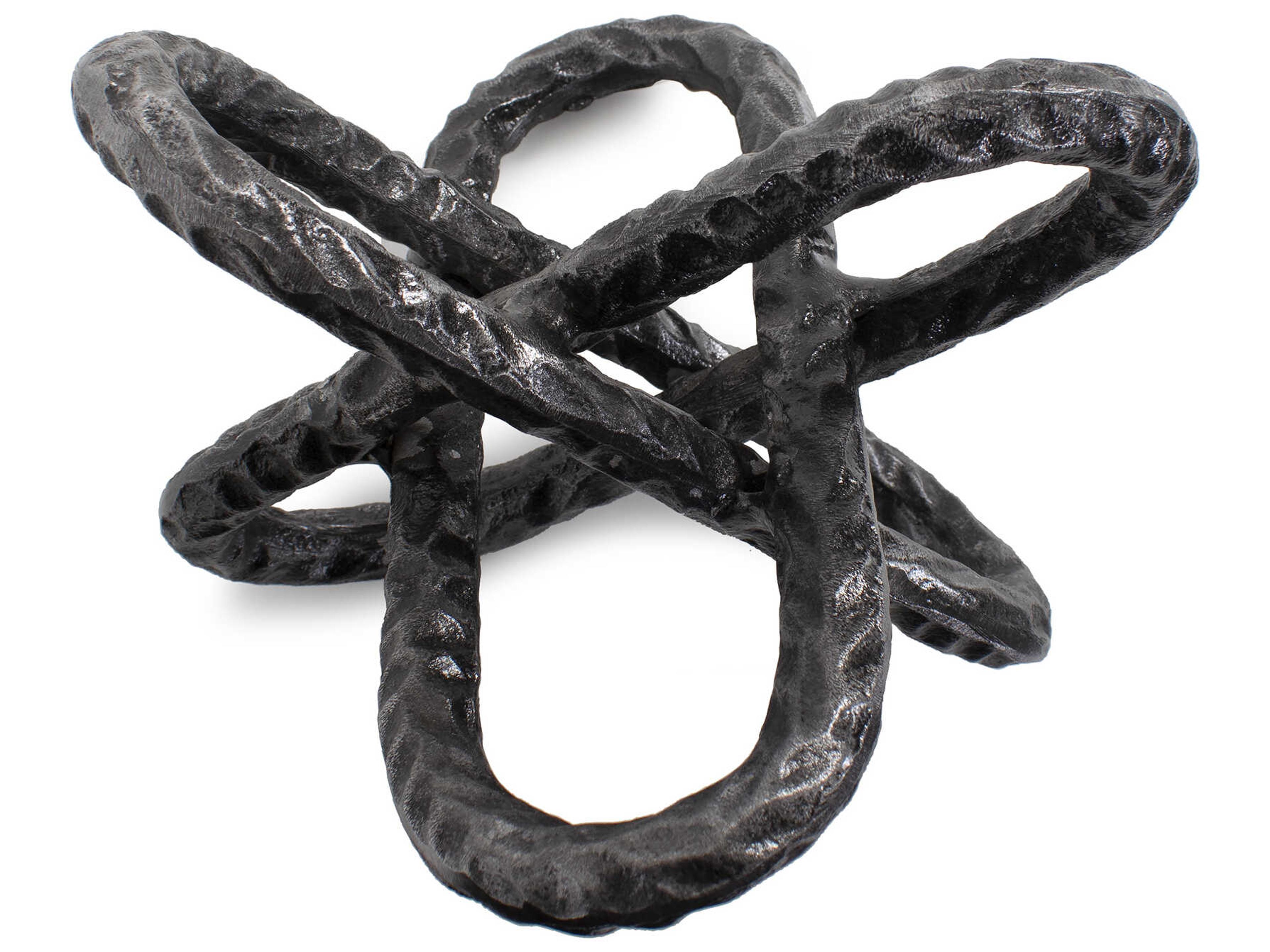 Howard Elliott Textured Black Linked To Each Or Sculpture