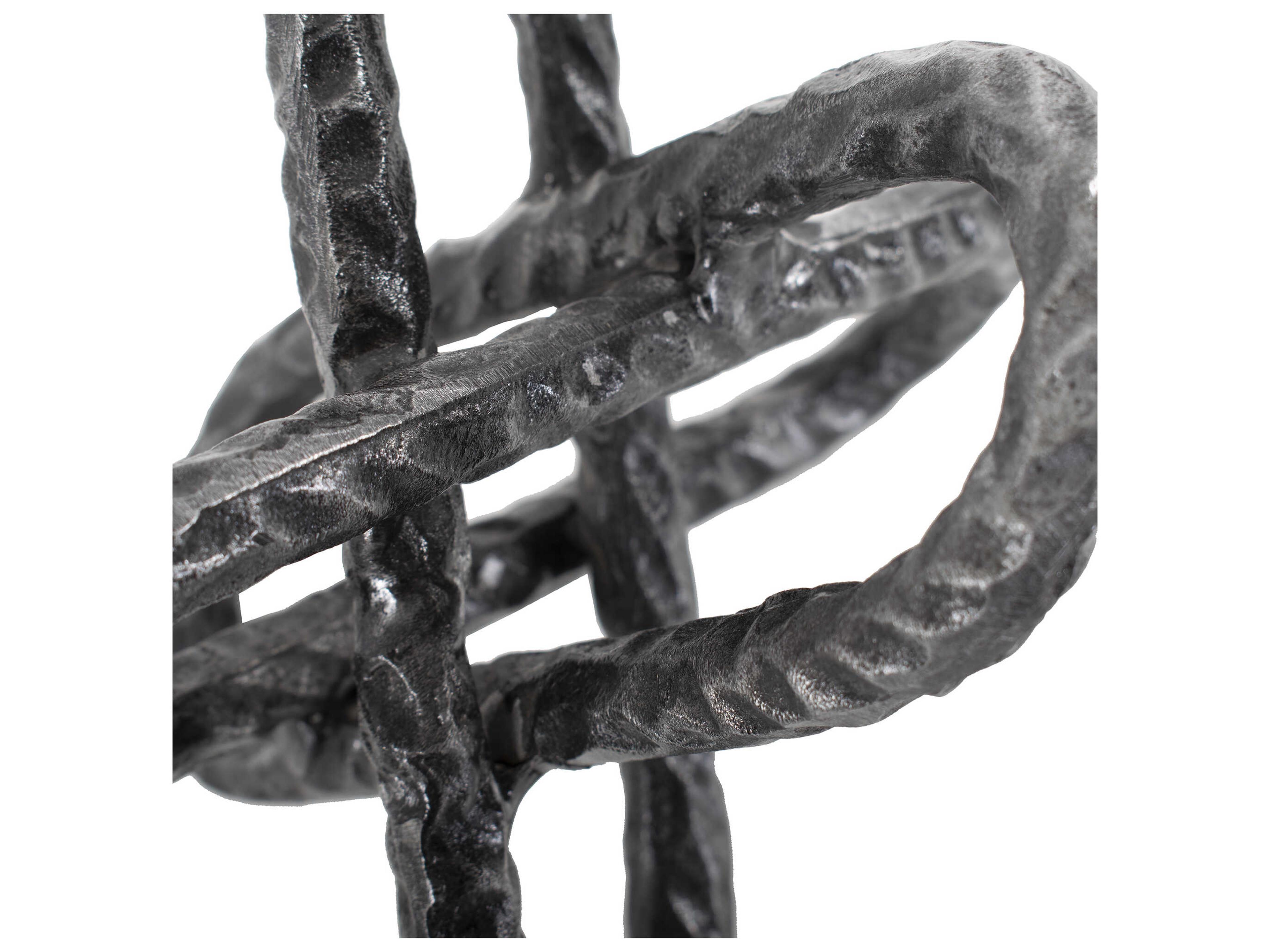 Howard Elliott Textured Black Linked To Each Or Sculpture