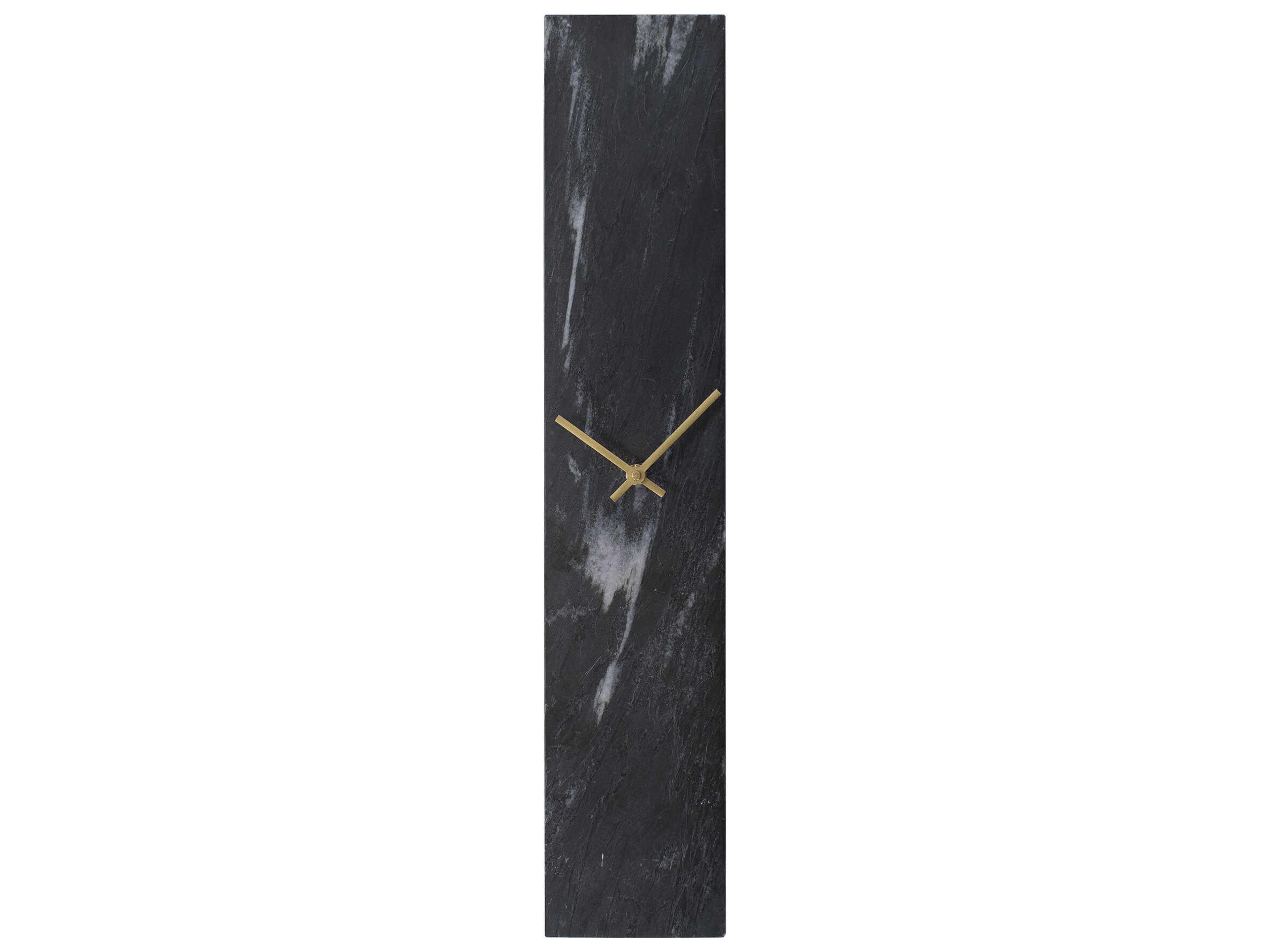 Howard Elliott Mies Black Marble Monolith Clock