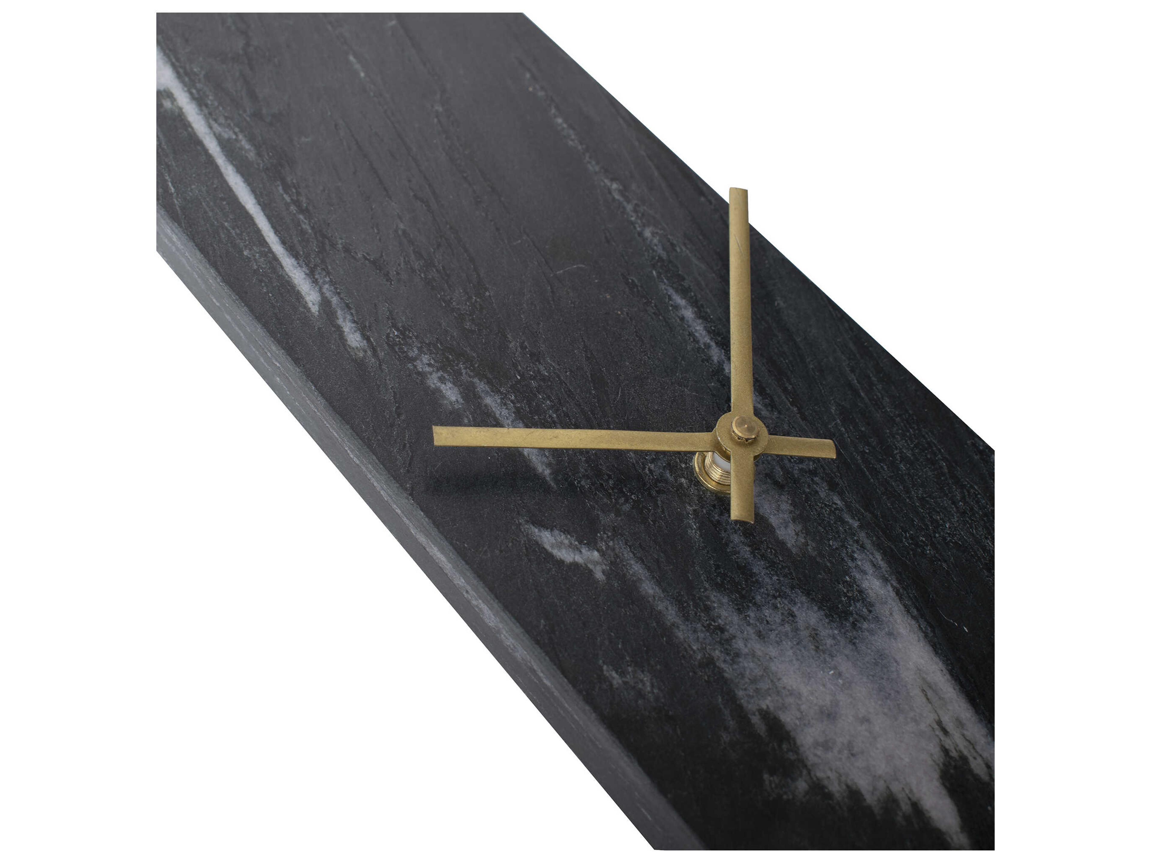 Howard Elliott Mies Black Marble Monolith Clock