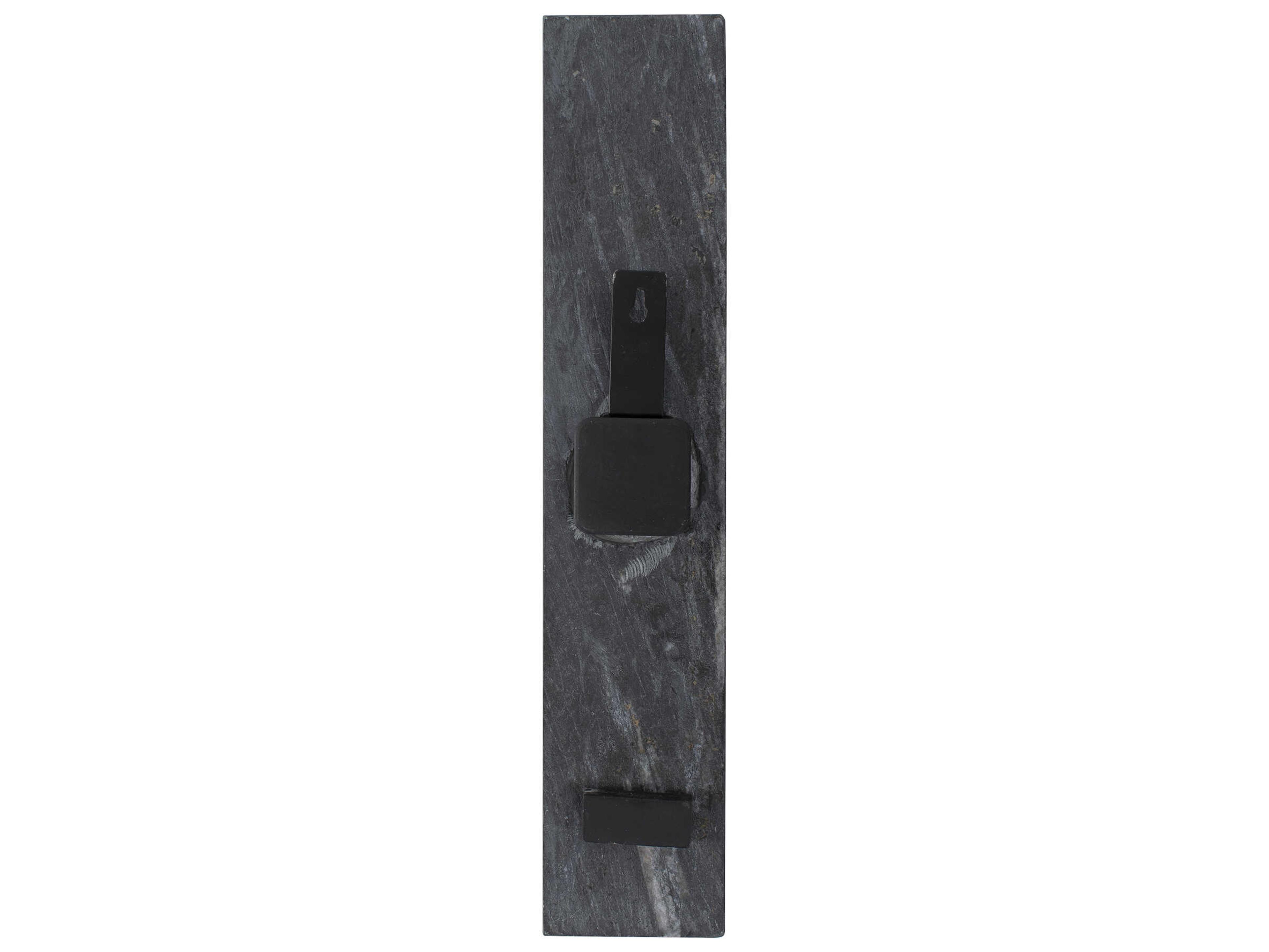 Howard Elliott Mies Black Marble Monolith Clock