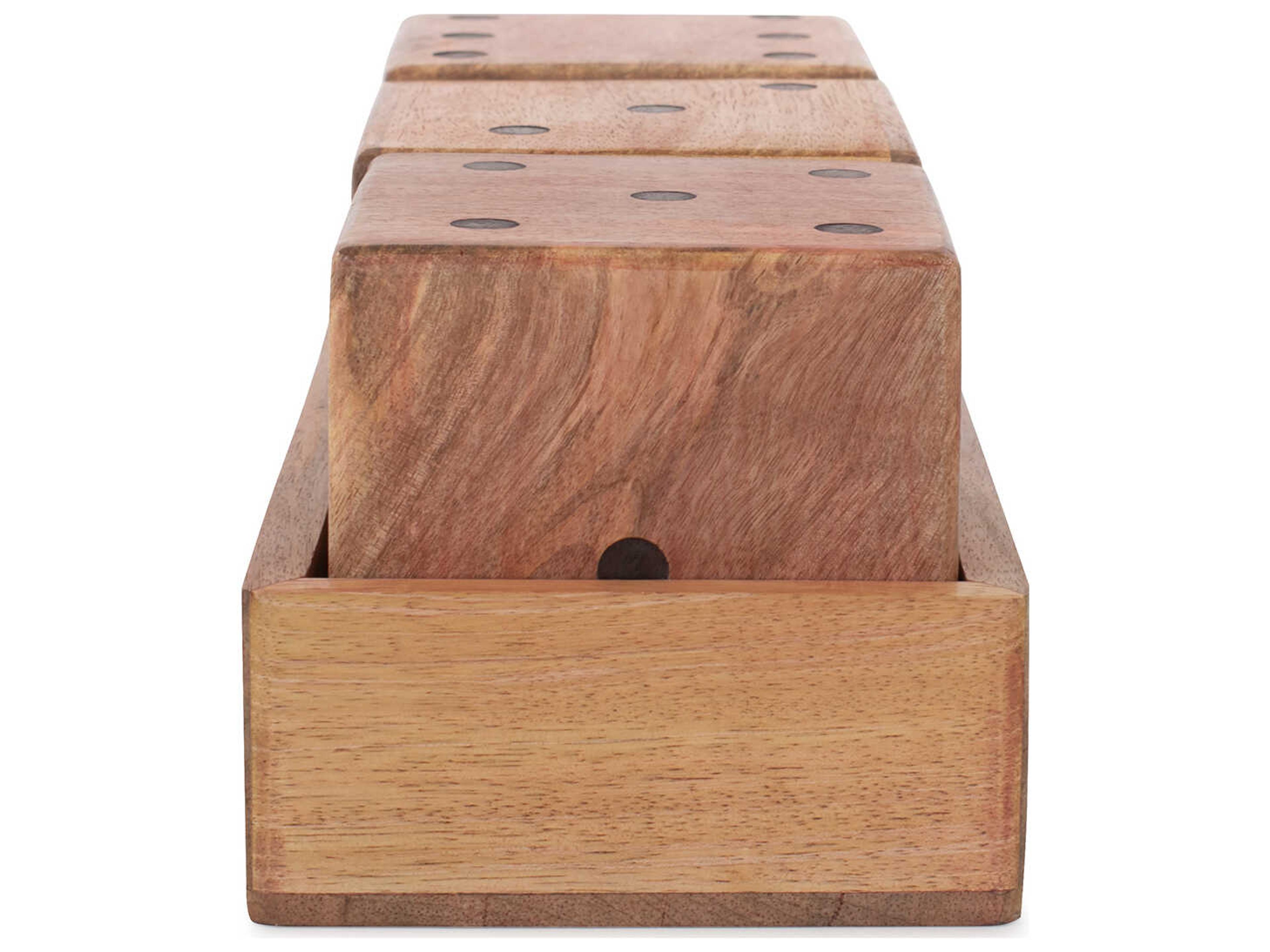 Howard Elliott Lady Luck Wooden Dice Set and Tray