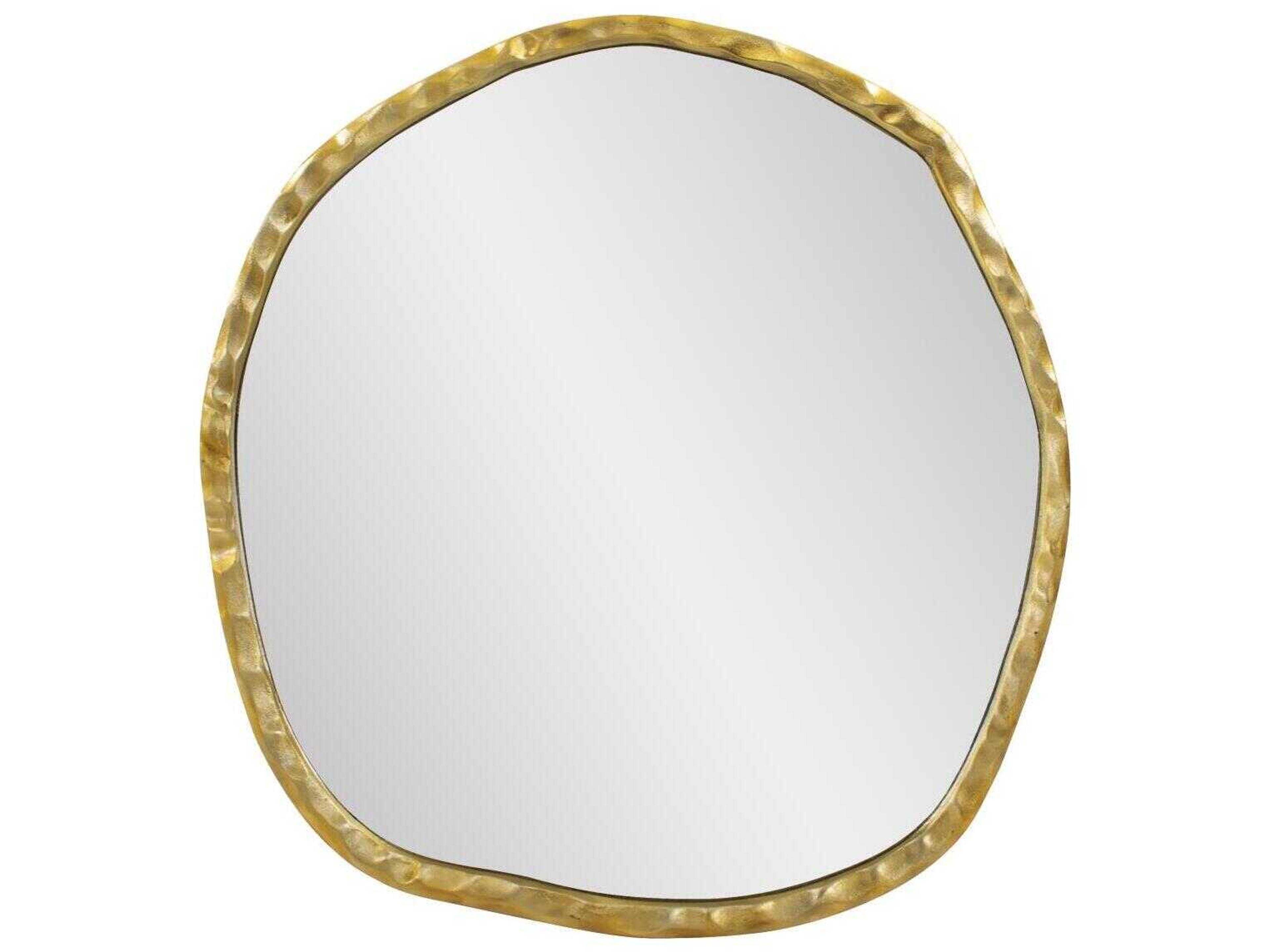 Martine Brass Round Wall Mirror