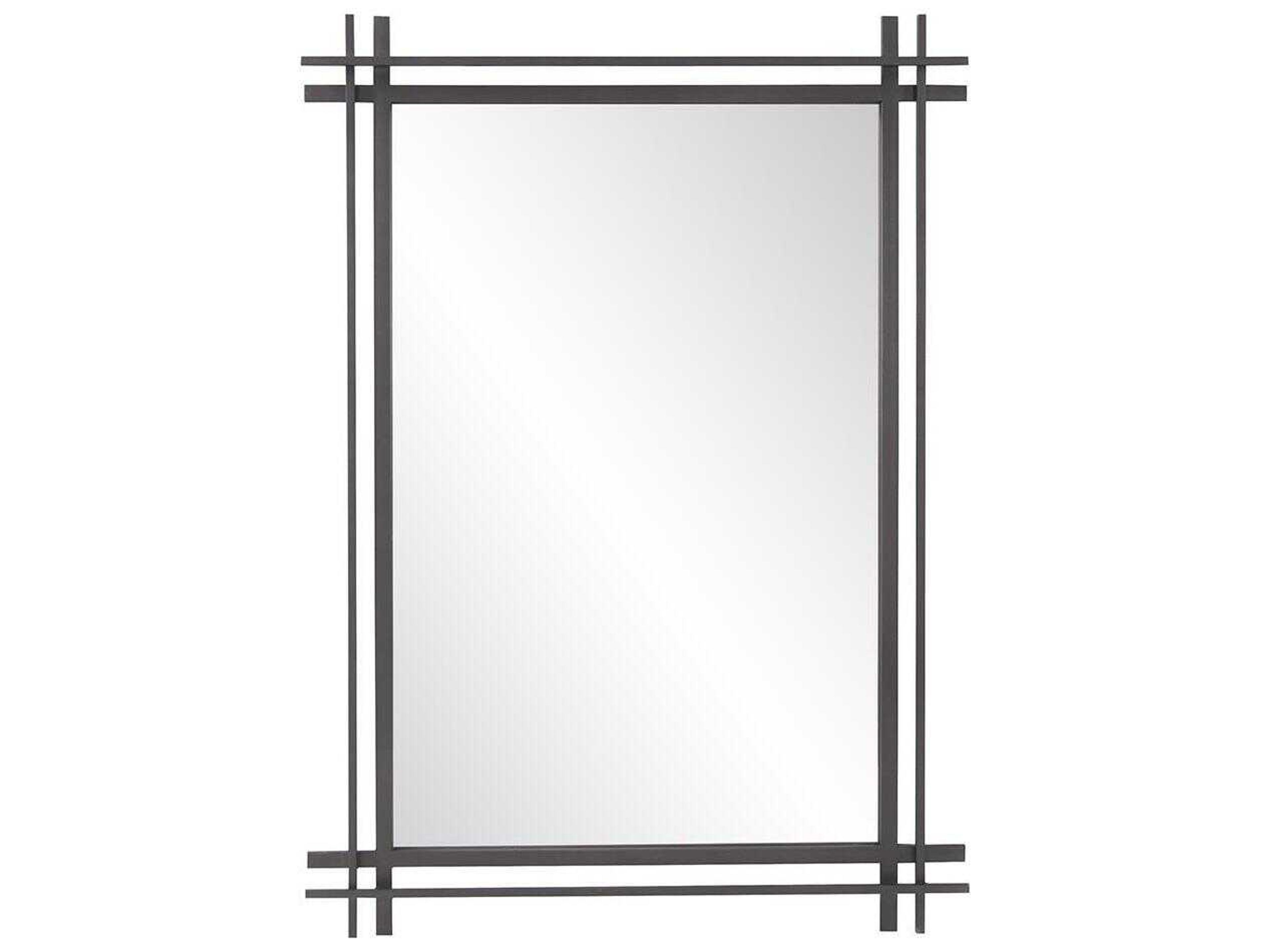 Howard Elliott Clarke Graphite Rectangular Wall Mirror