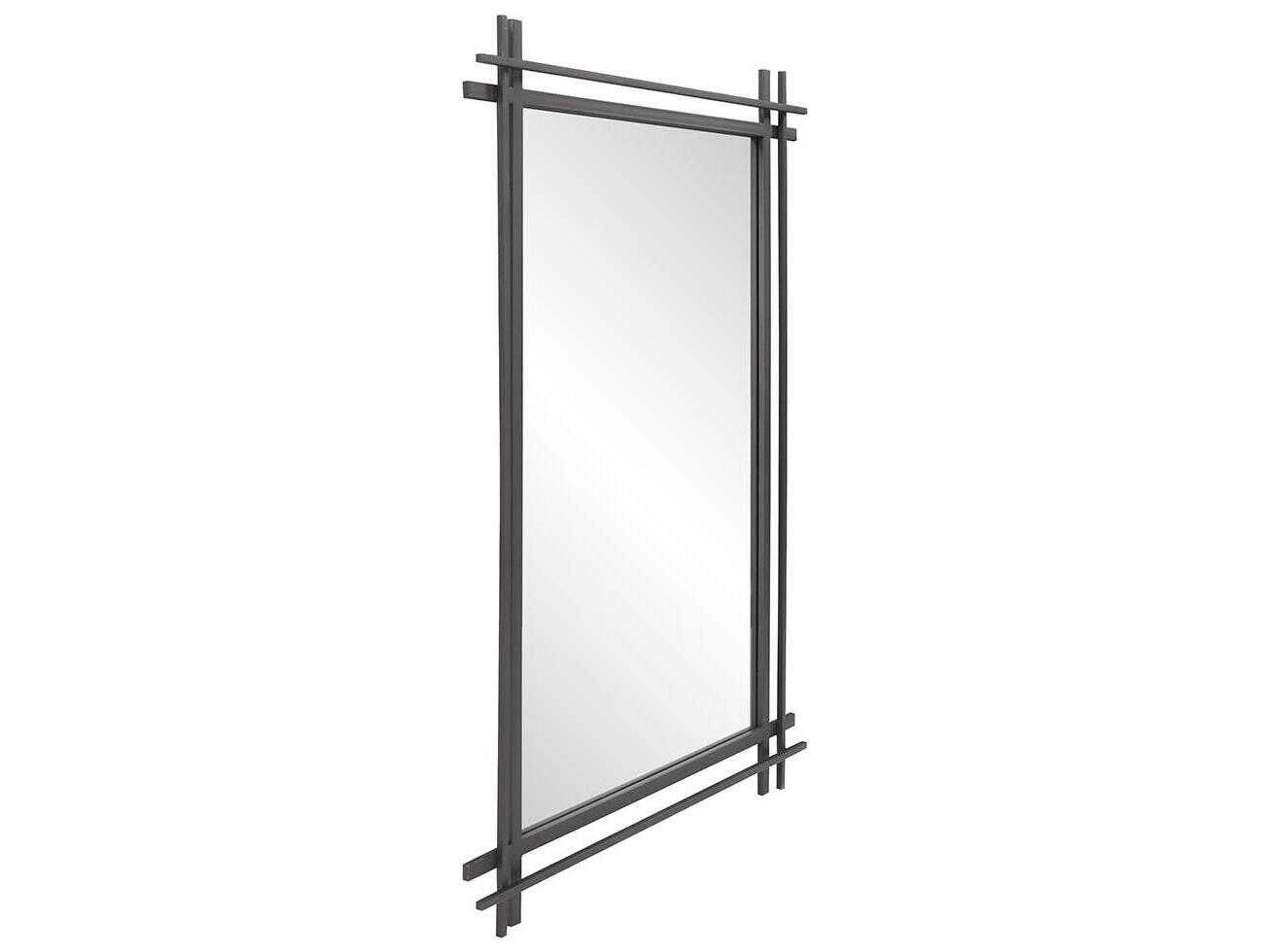 Howard Elliott Clarke Graphite Rectangular Wall Mirror