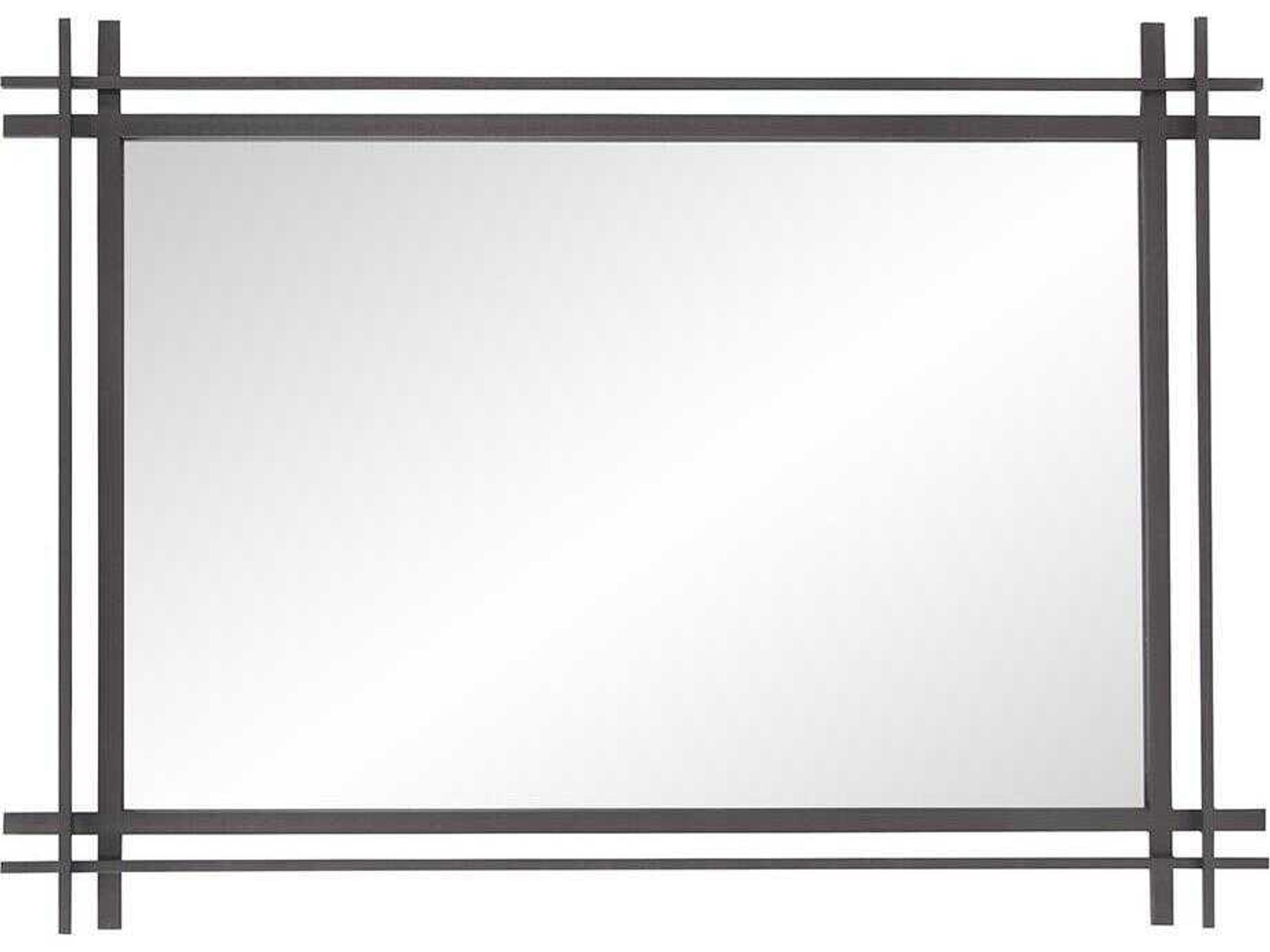 Howard Elliott Clarke Graphite Rectangular Wall Mirror