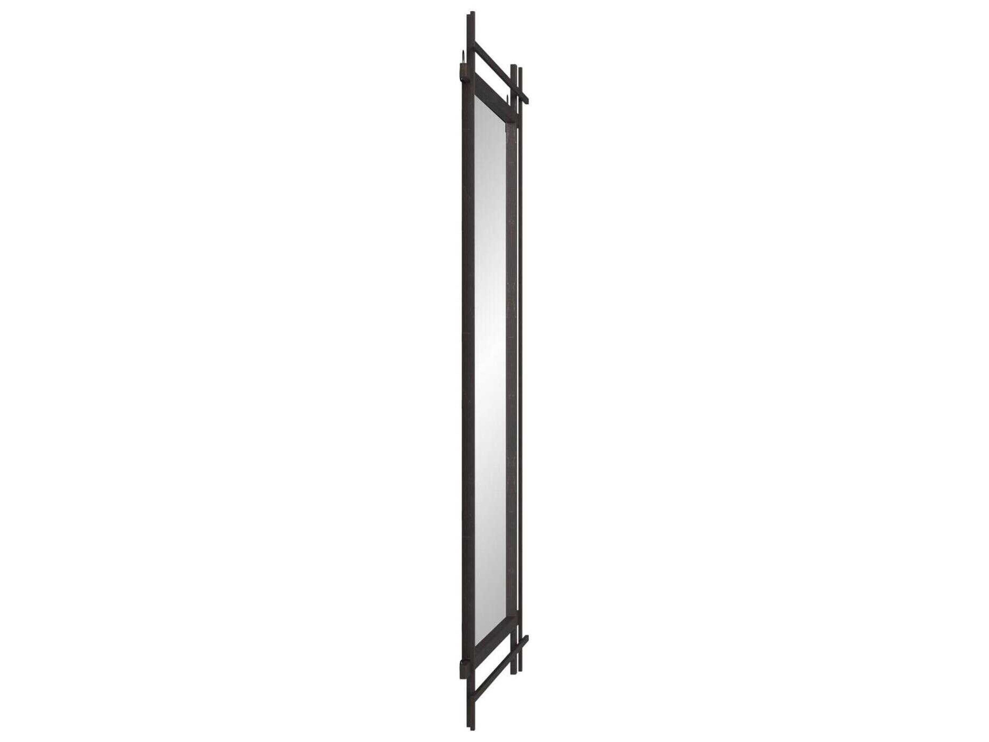Howard Elliott Clarke Graphite Rectangular Wall Mirror