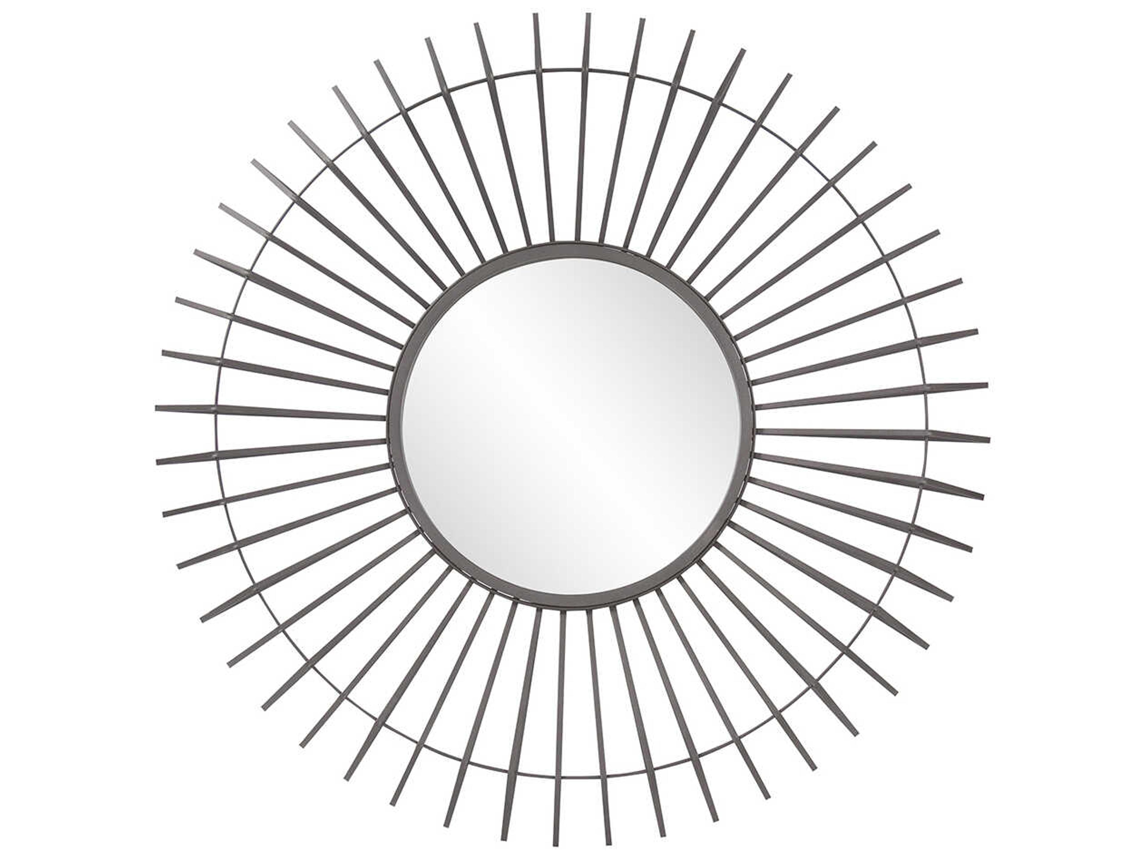 Howard Elliott Kenton Graphite Sunburst Wall Mirror