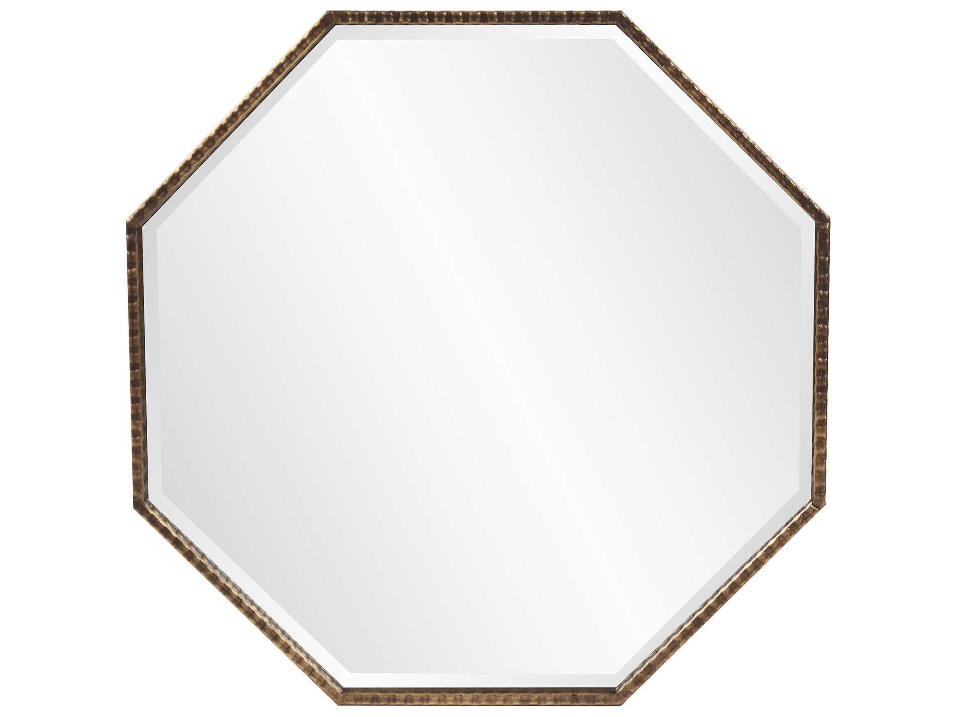 Howard Elliott Bastian Antique Bronze Octgaon Wall Mirror