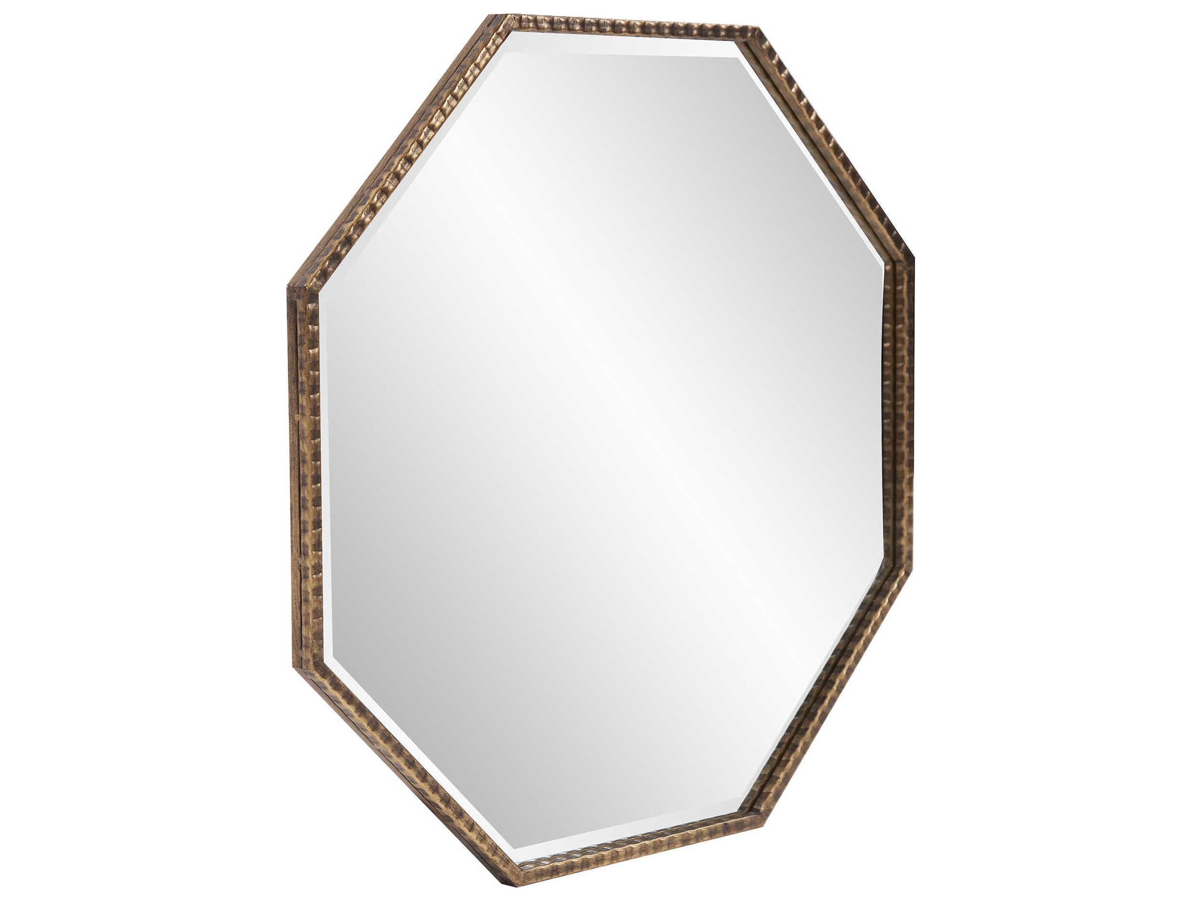 Howard Elliott Bastian Antique Bronze Octgaon Wall Mirror