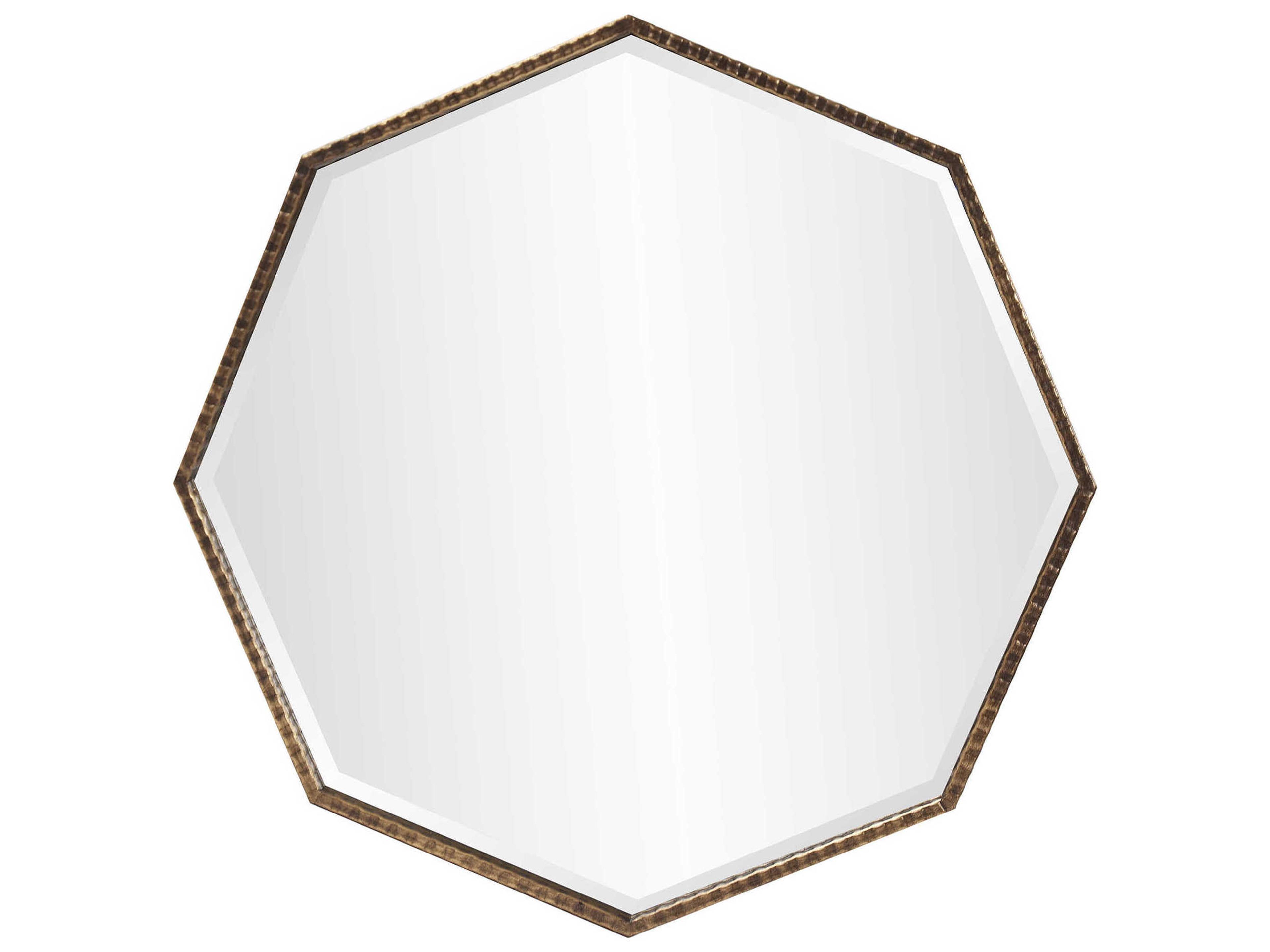 Howard Elliott Bastian Antique Bronze Octgaon Wall Mirror