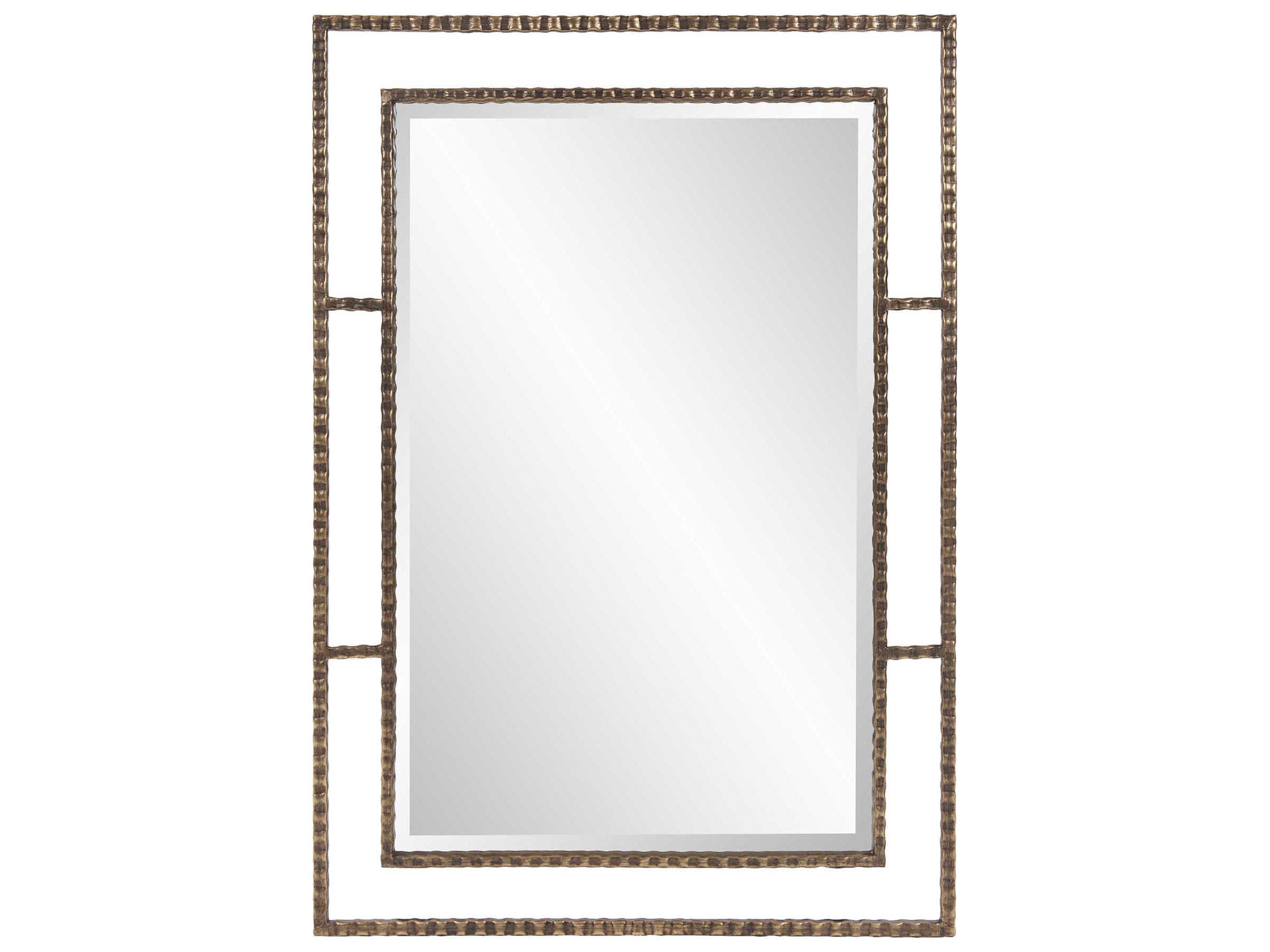 Gavin Antique Bronze Rectangular Wall Mirror