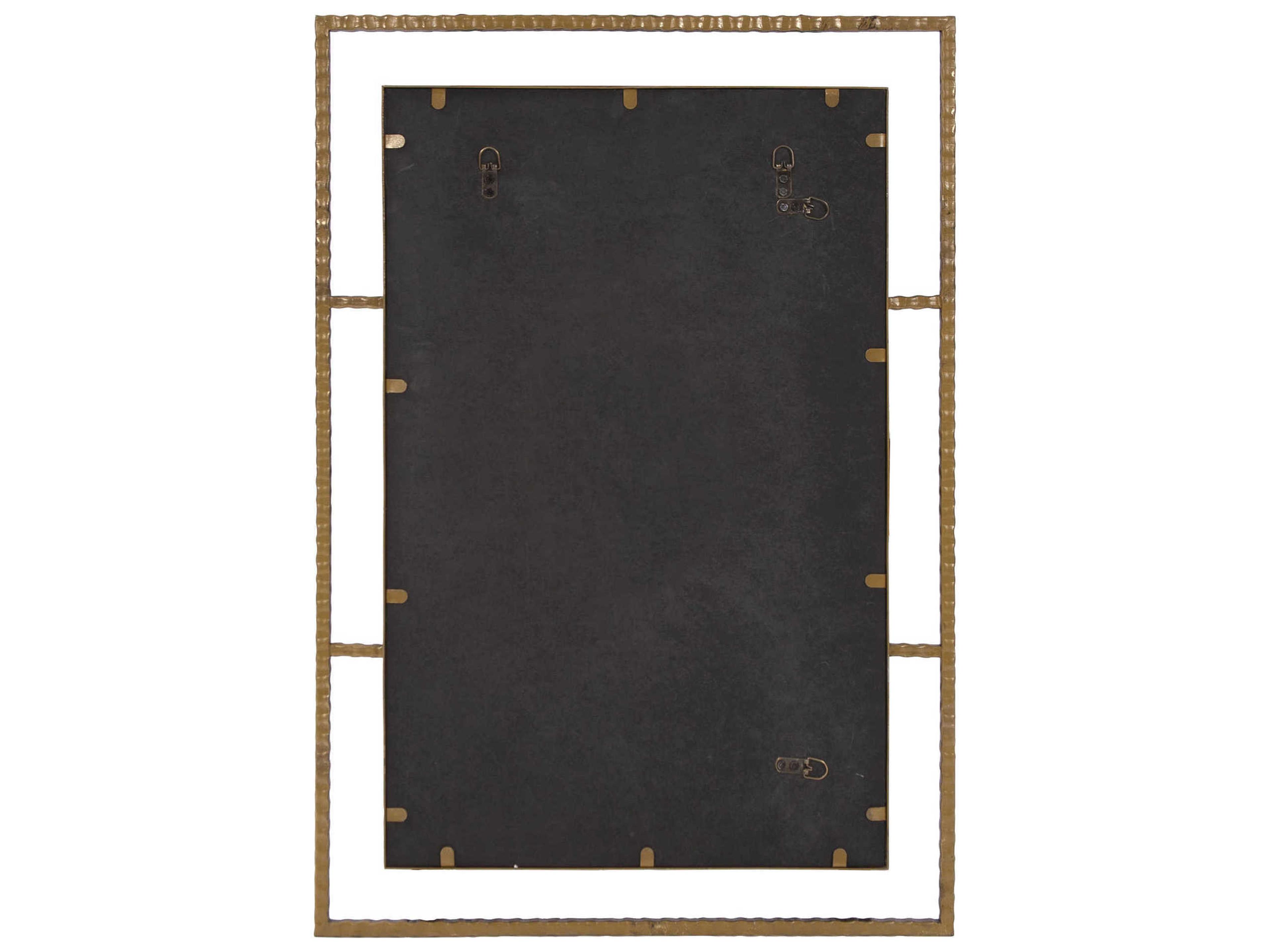 Howard Elliott Gavin Antique Bronze Rectangular Wall Mirror