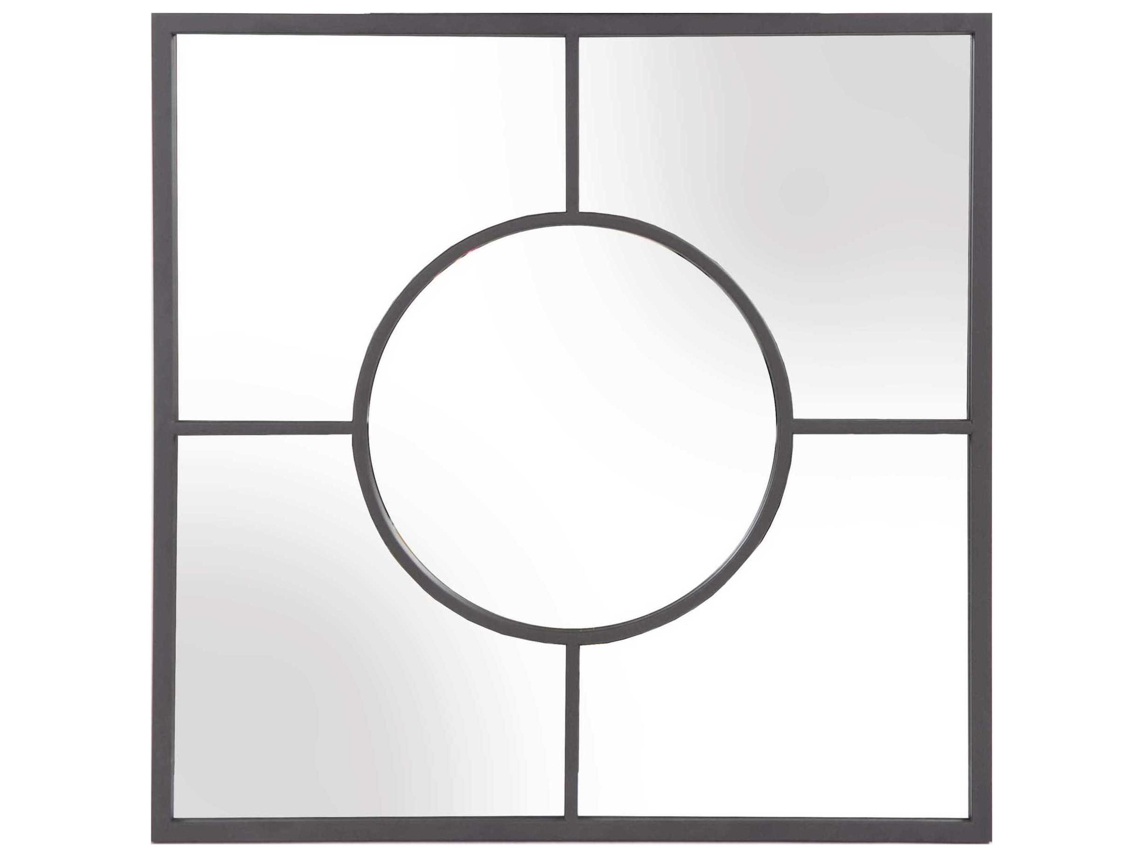 Howard Elliott Conrod Graphite Square Wall Mirror