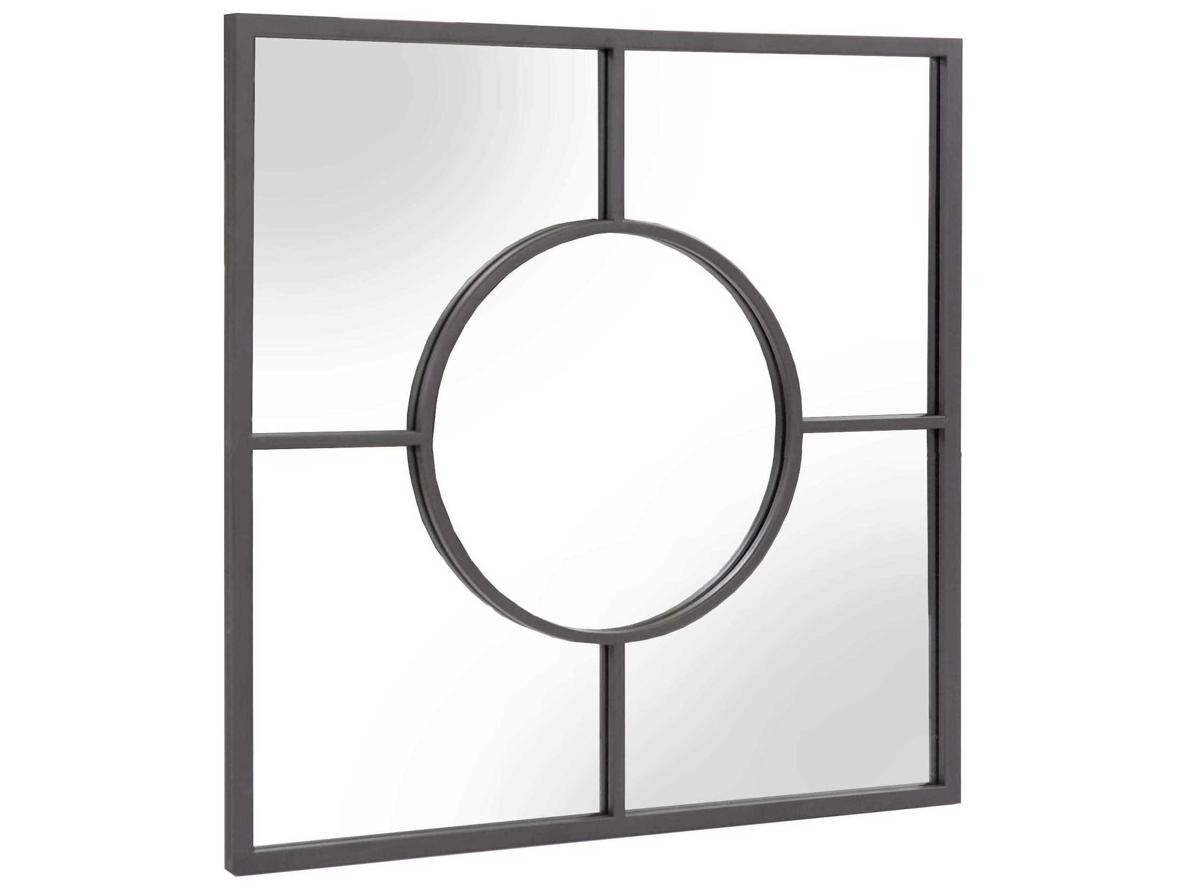 Howard Elliott Conrod Graphite Square Wall Mirror