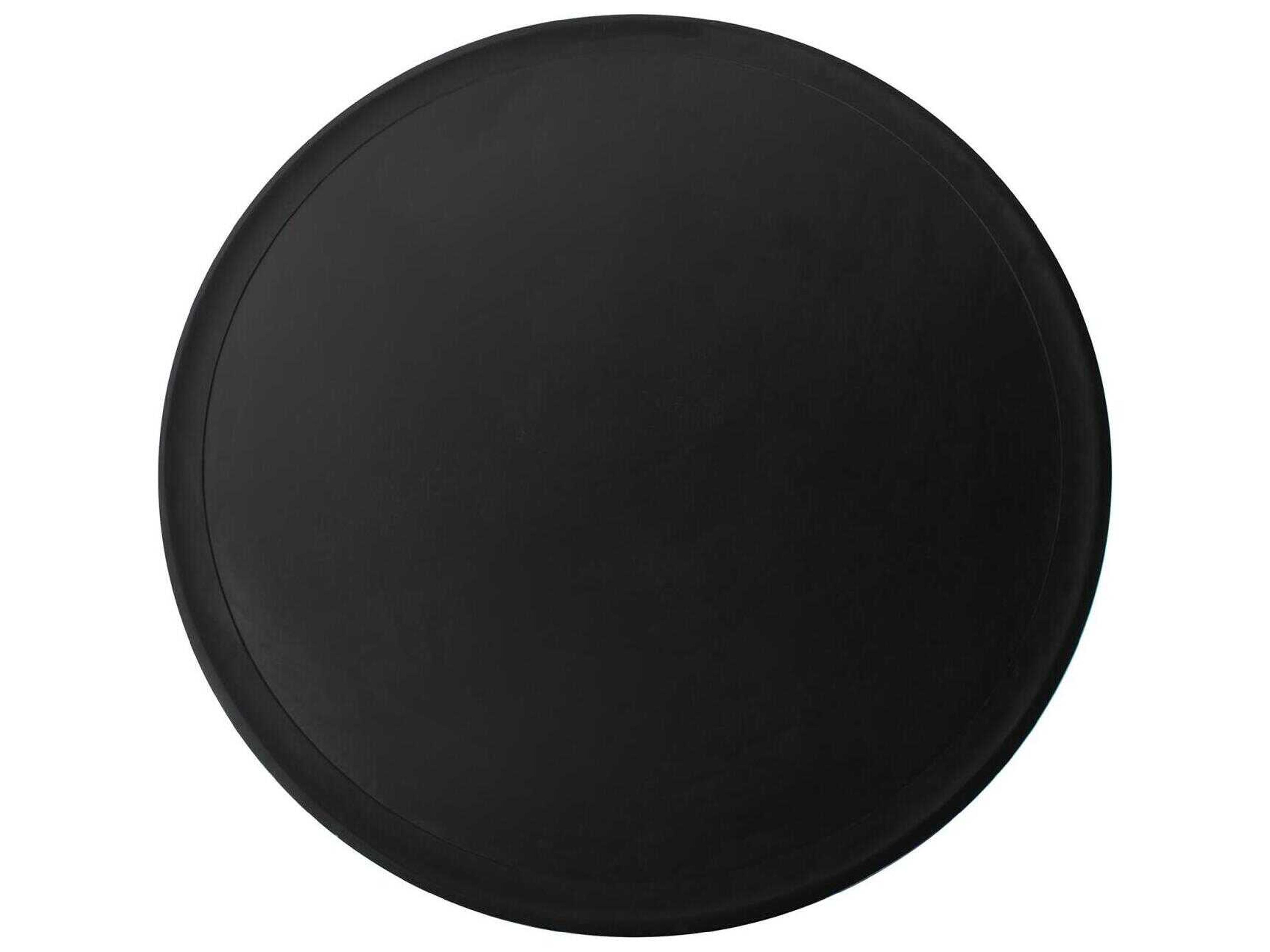 Howard Elliott Bollack Round Wood Brown Black Dining Table