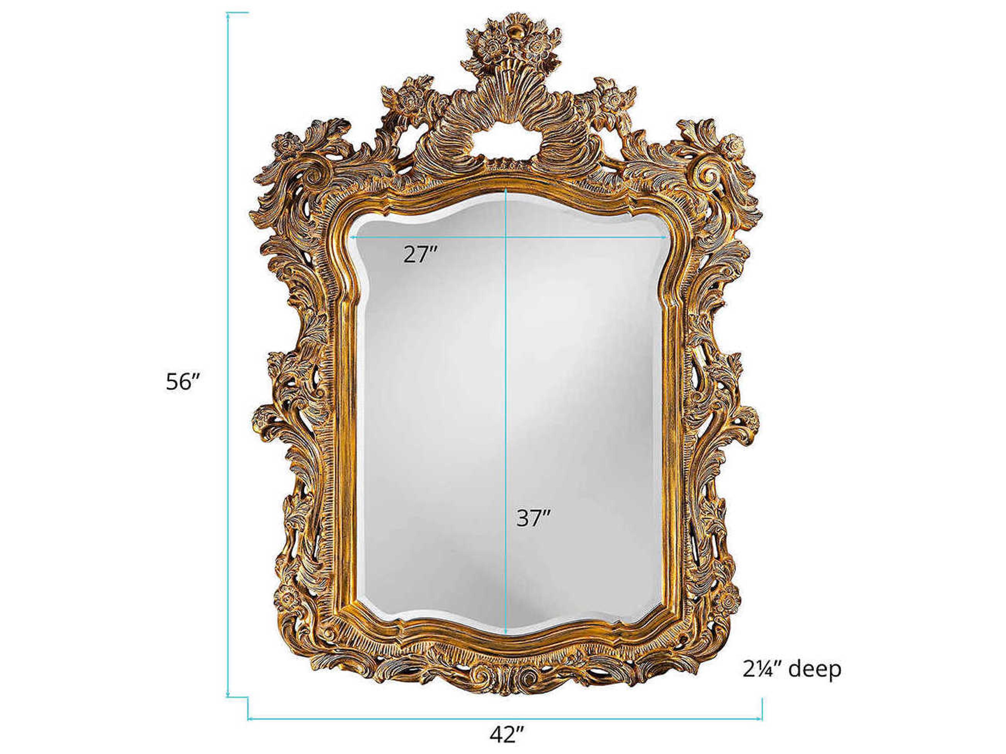 Howard Elliott Turner Museum Gold Wall Mirror