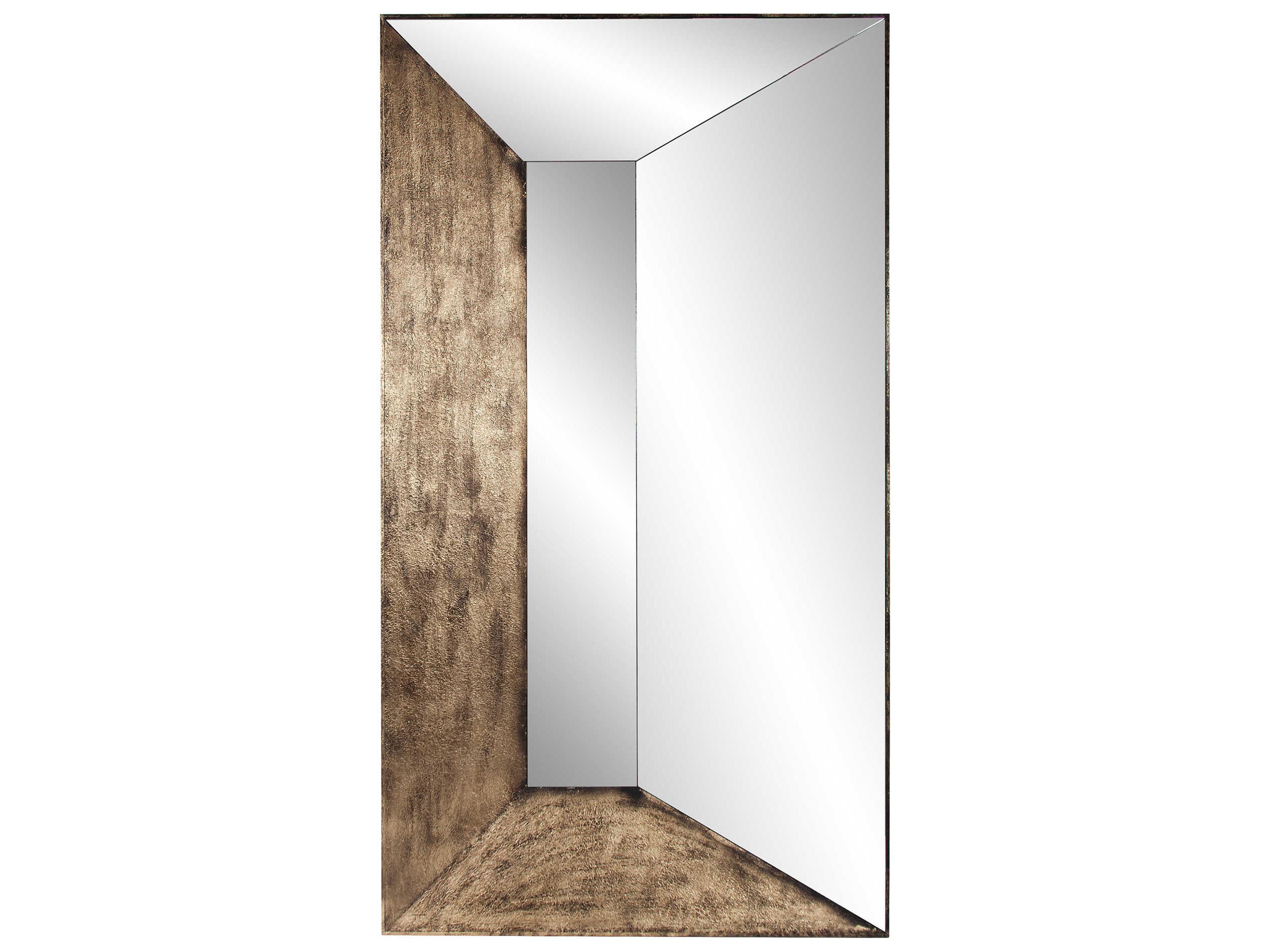 Howard Elliott Barragan Vintage Gold Rectangular Wall Mirror
