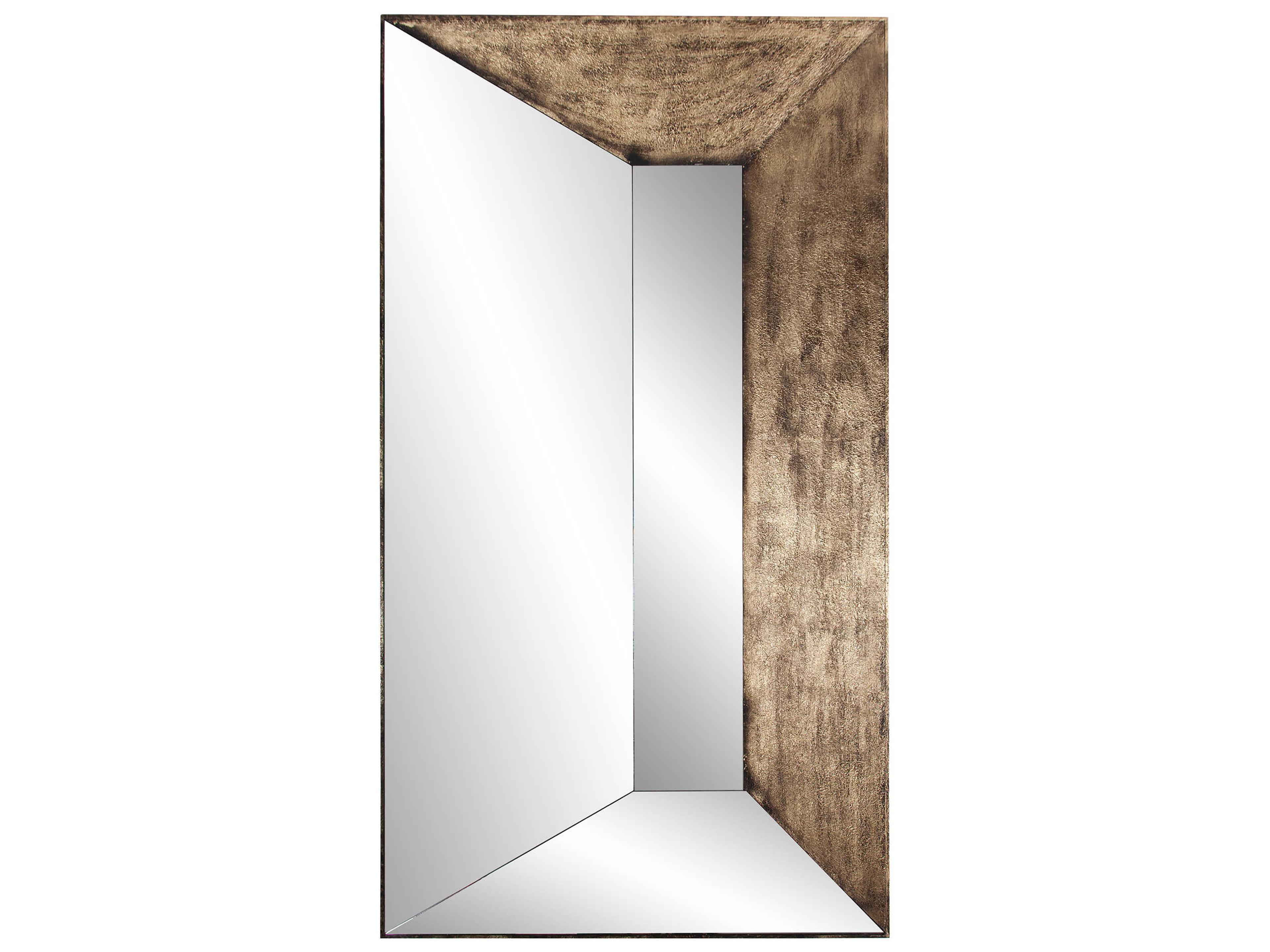 Howard Elliott Barragan Vintage Gold Rectangular Wall Mirror