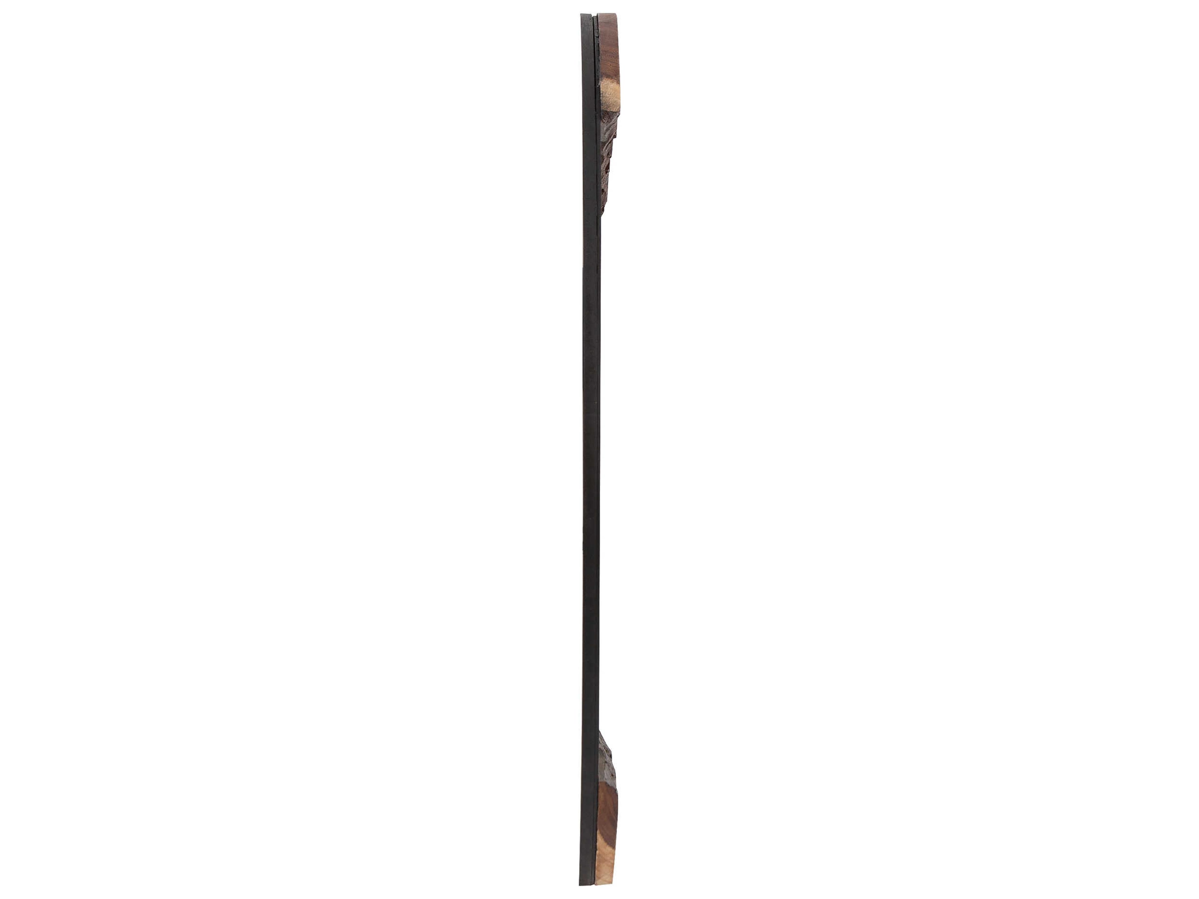 Howard Elliott Laguna Natural Wood Round Wall Mirror