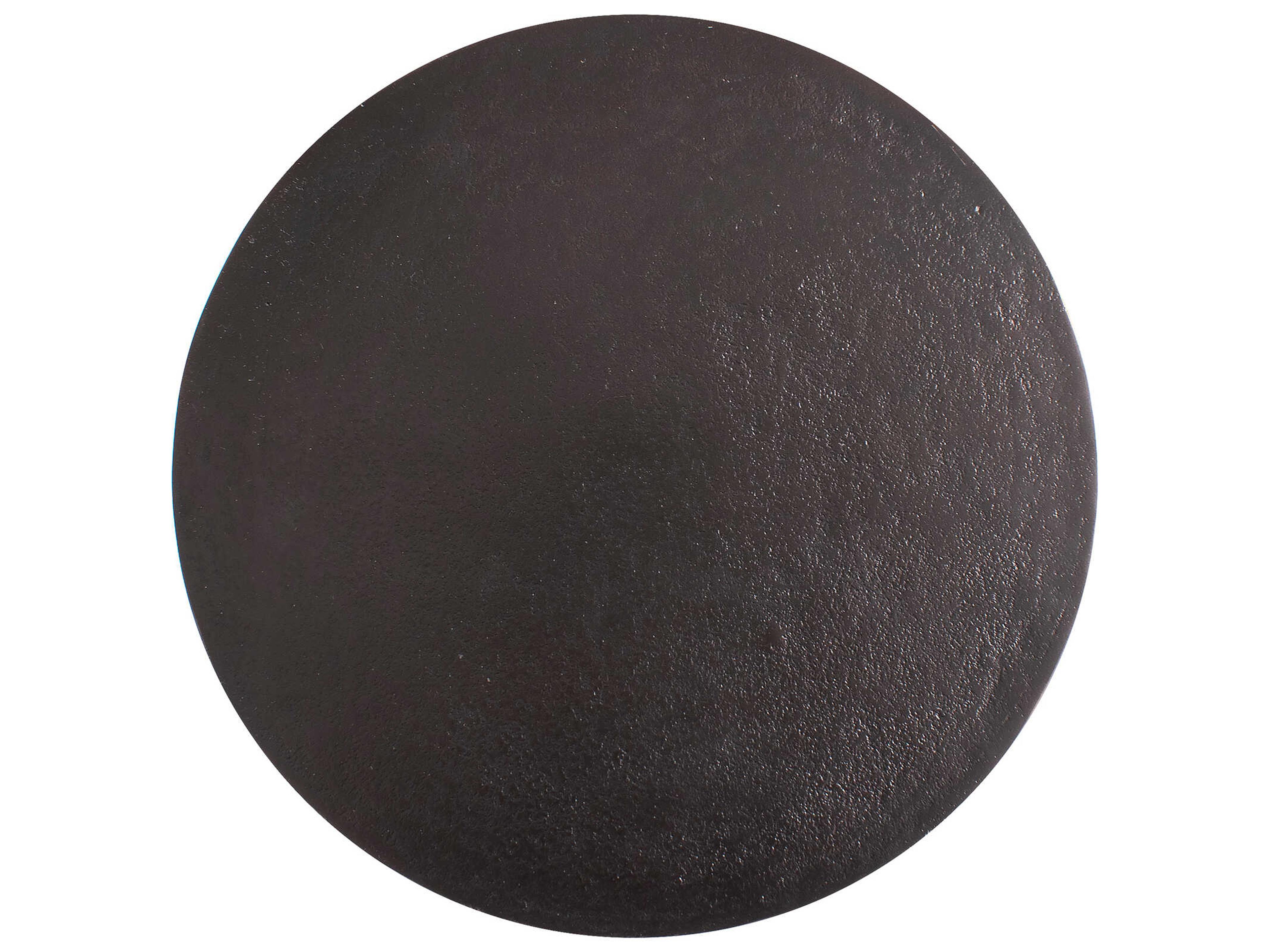 Howard Elliott Brancusi Round Metal Bronze End Table