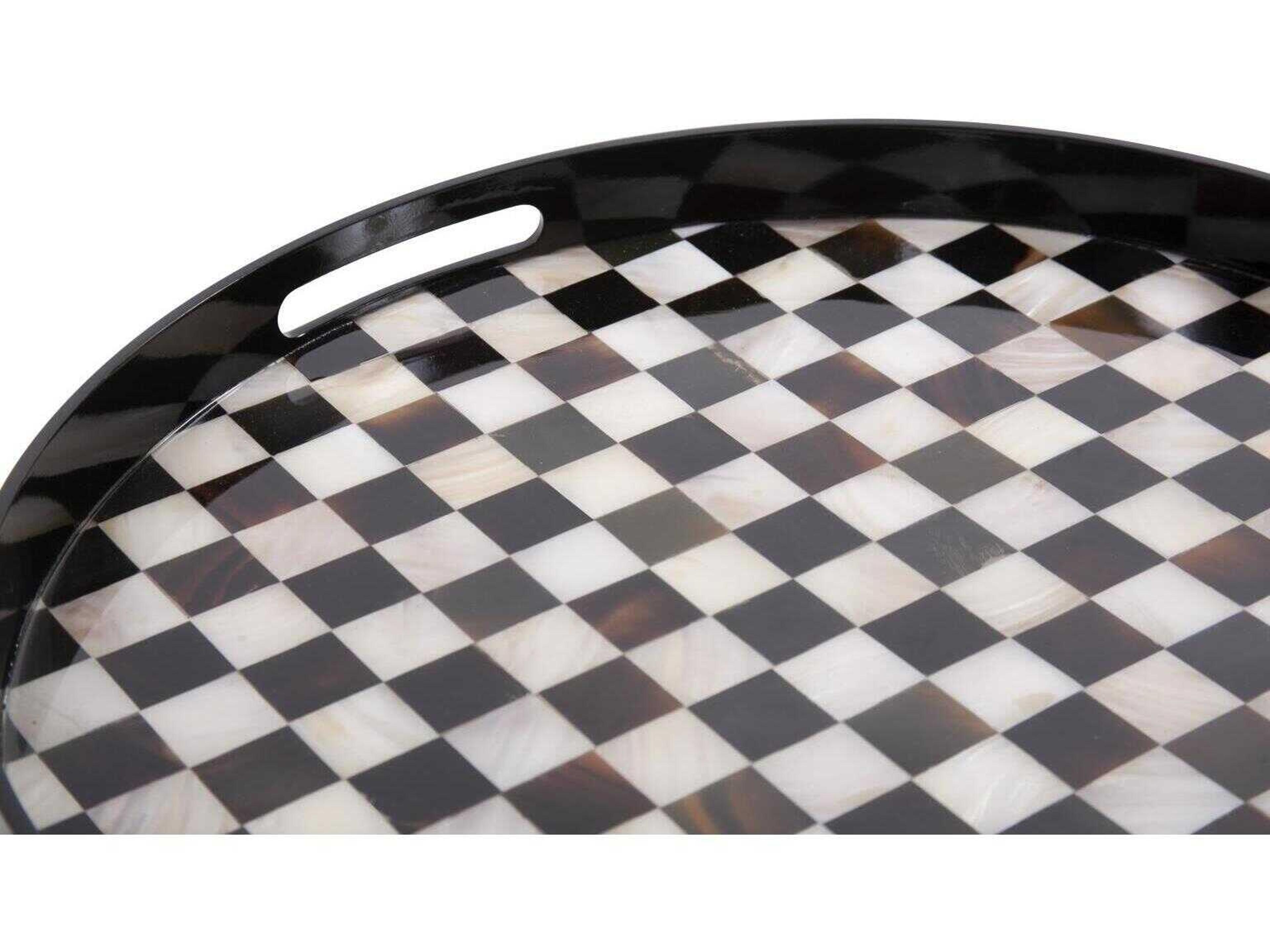 Howard Elliott Julianna Black Pearl Serving Tray