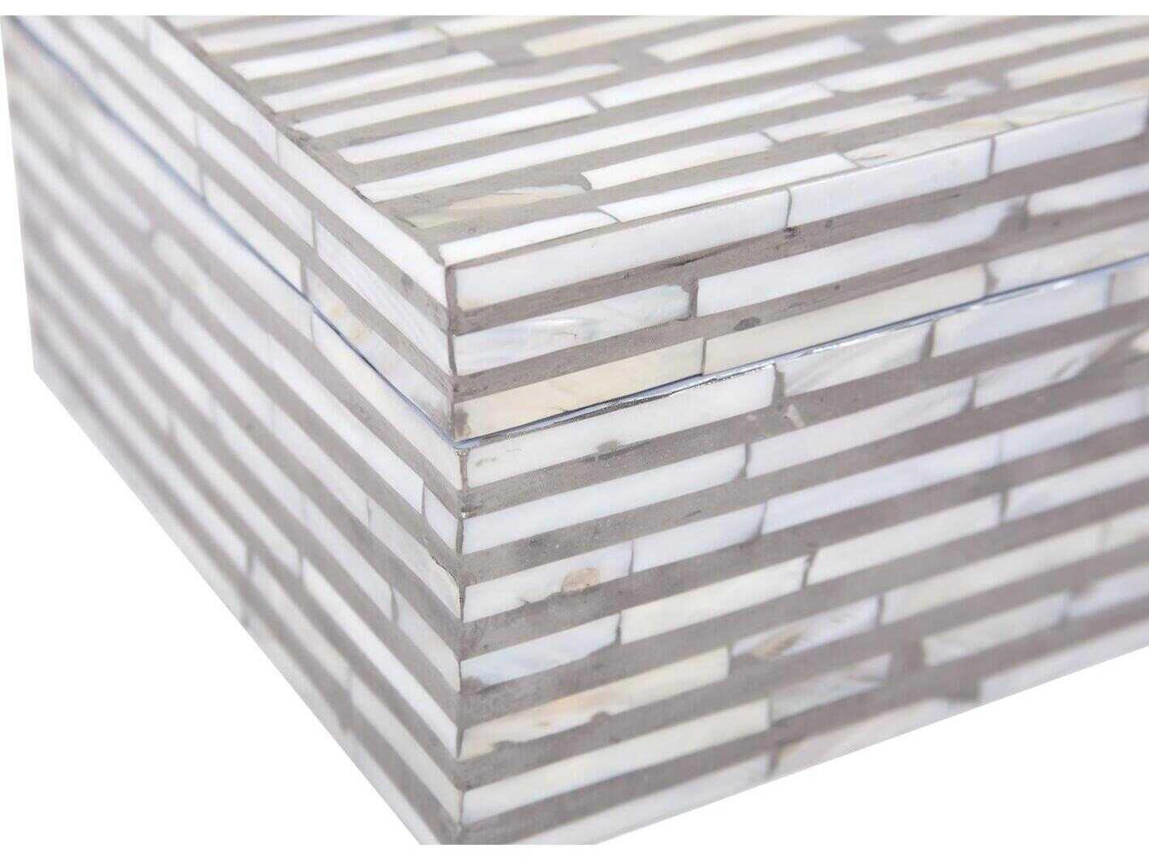 Howard Elliott Julianna Square Mother of Pearl High Box