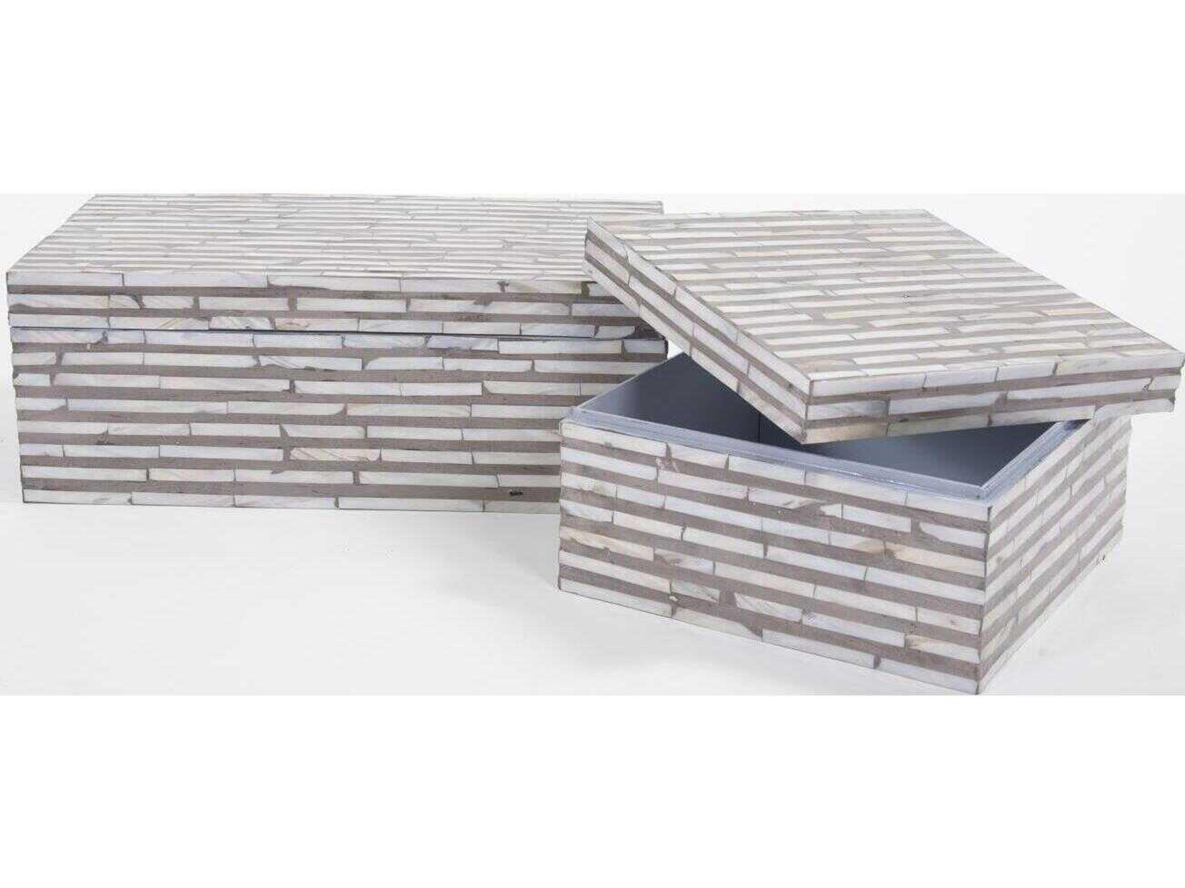 Howard Elliott Julianna Square Mother of Pearl High Box