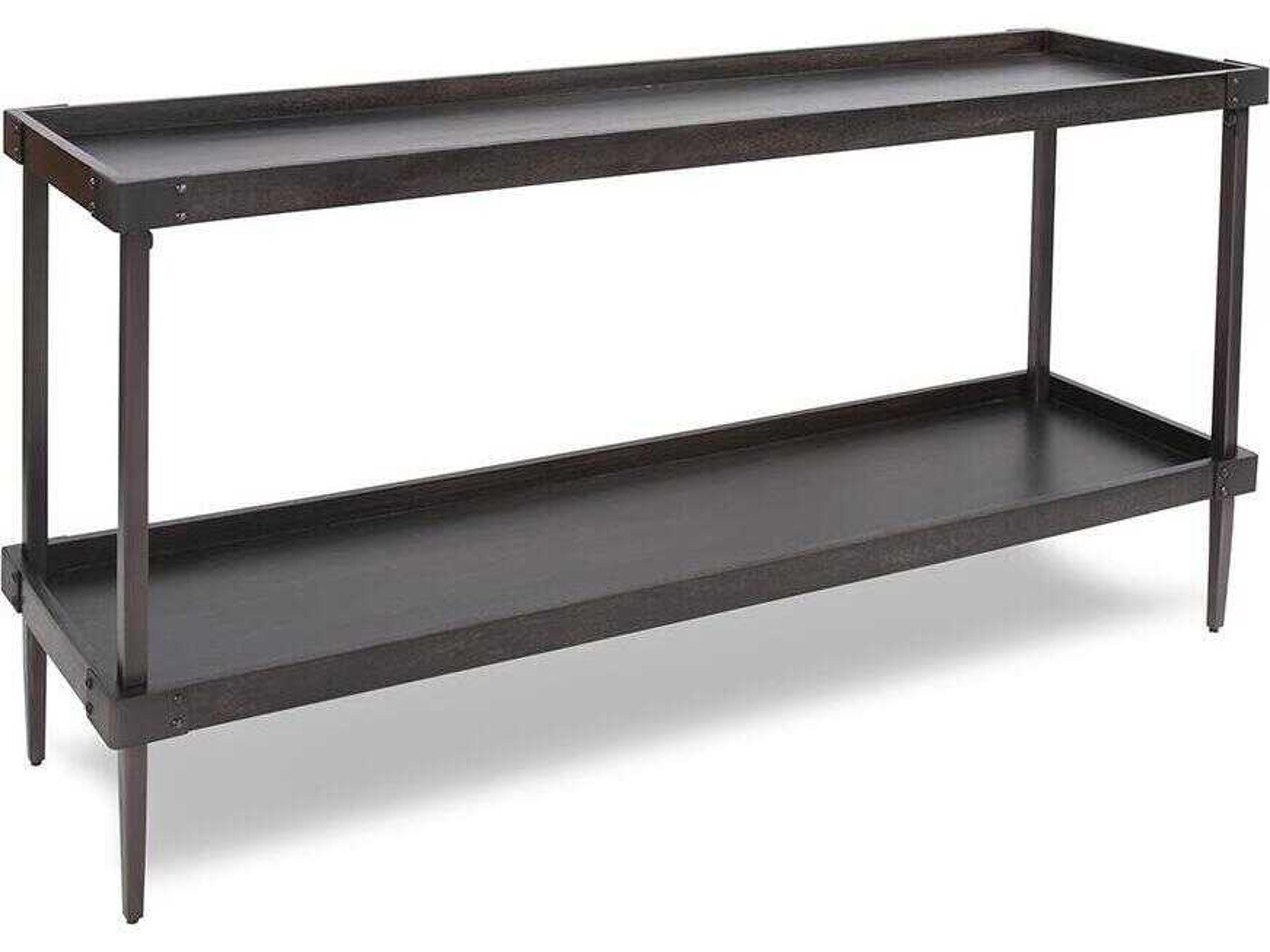 Avenue Rectangular Wood Dark Bronze Console Table