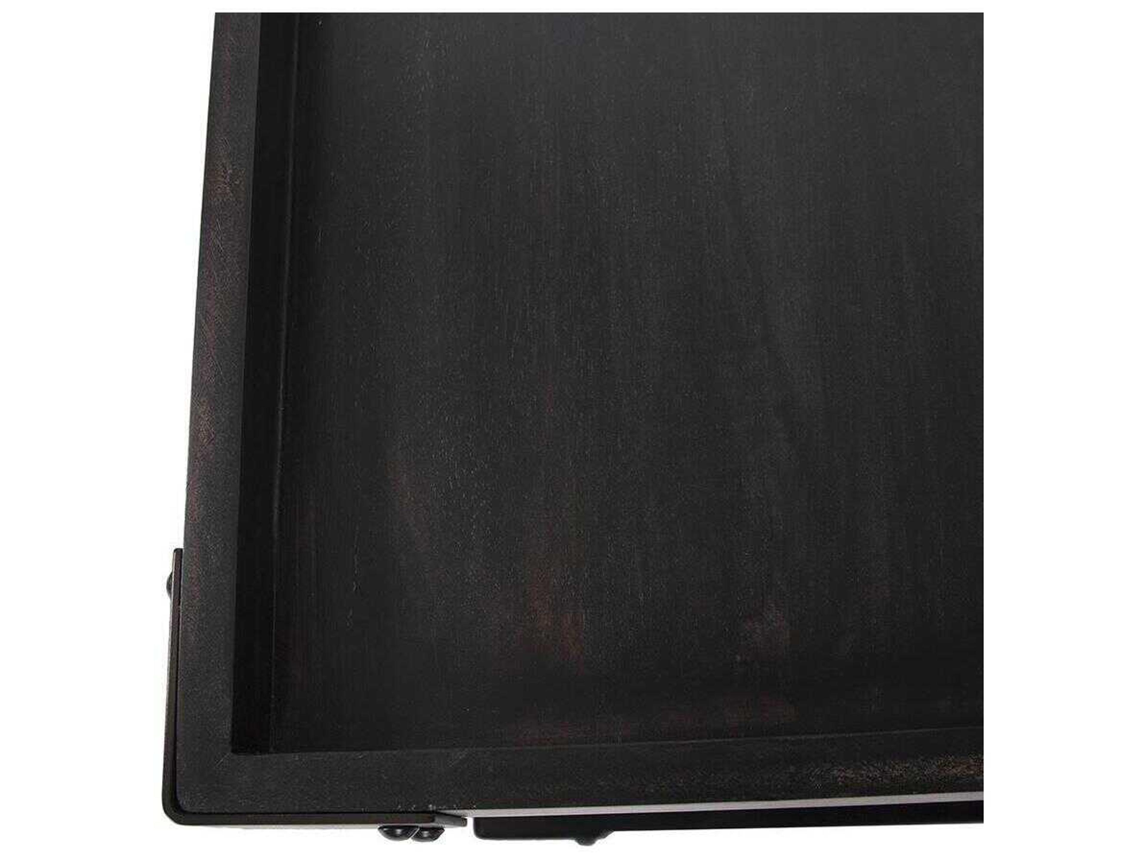 Howard Elliott Avenue Square Wood Dark Bronze End Table