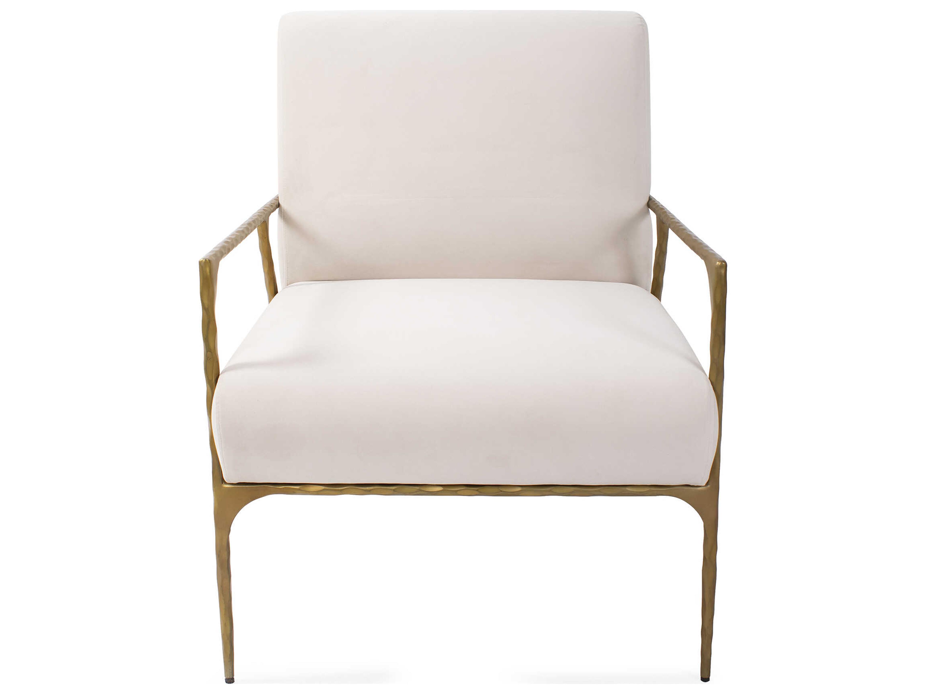 Howard Elliott Stanton White Fabric Accent Chair