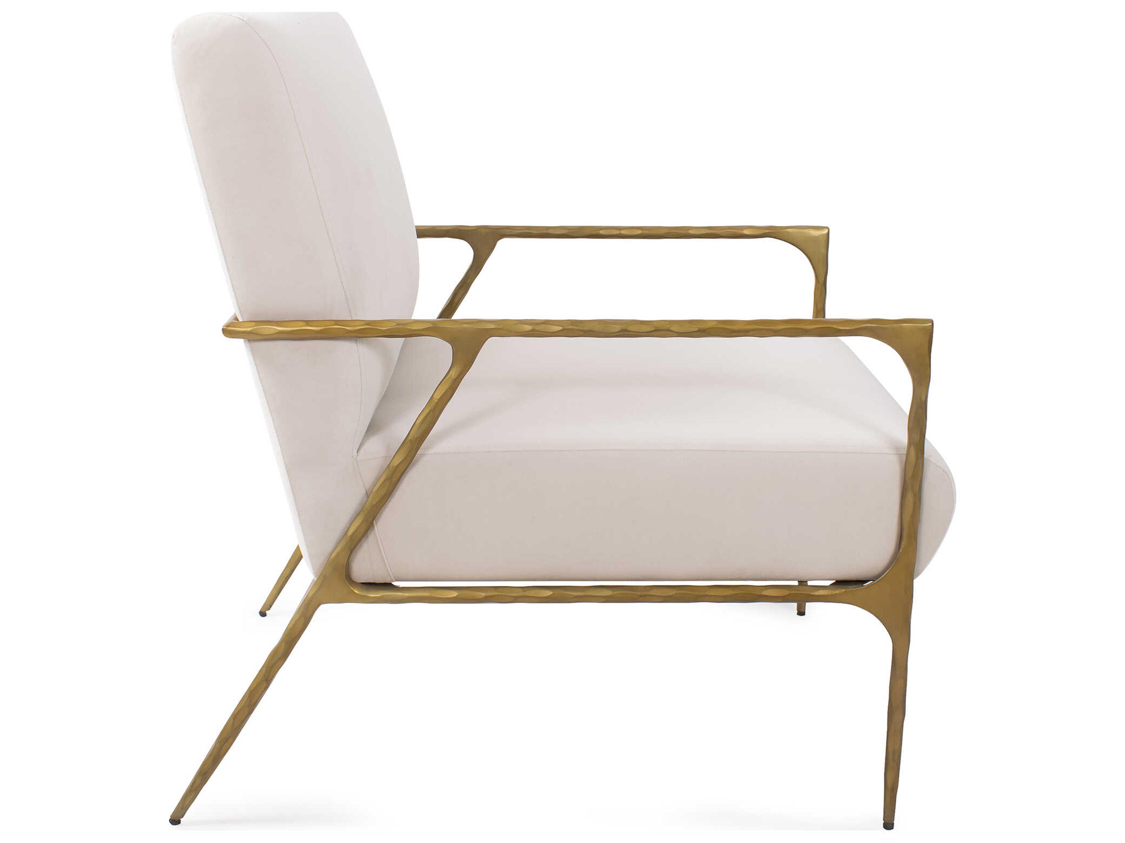 Howard Elliott Stanton White Fabric Accent Chair