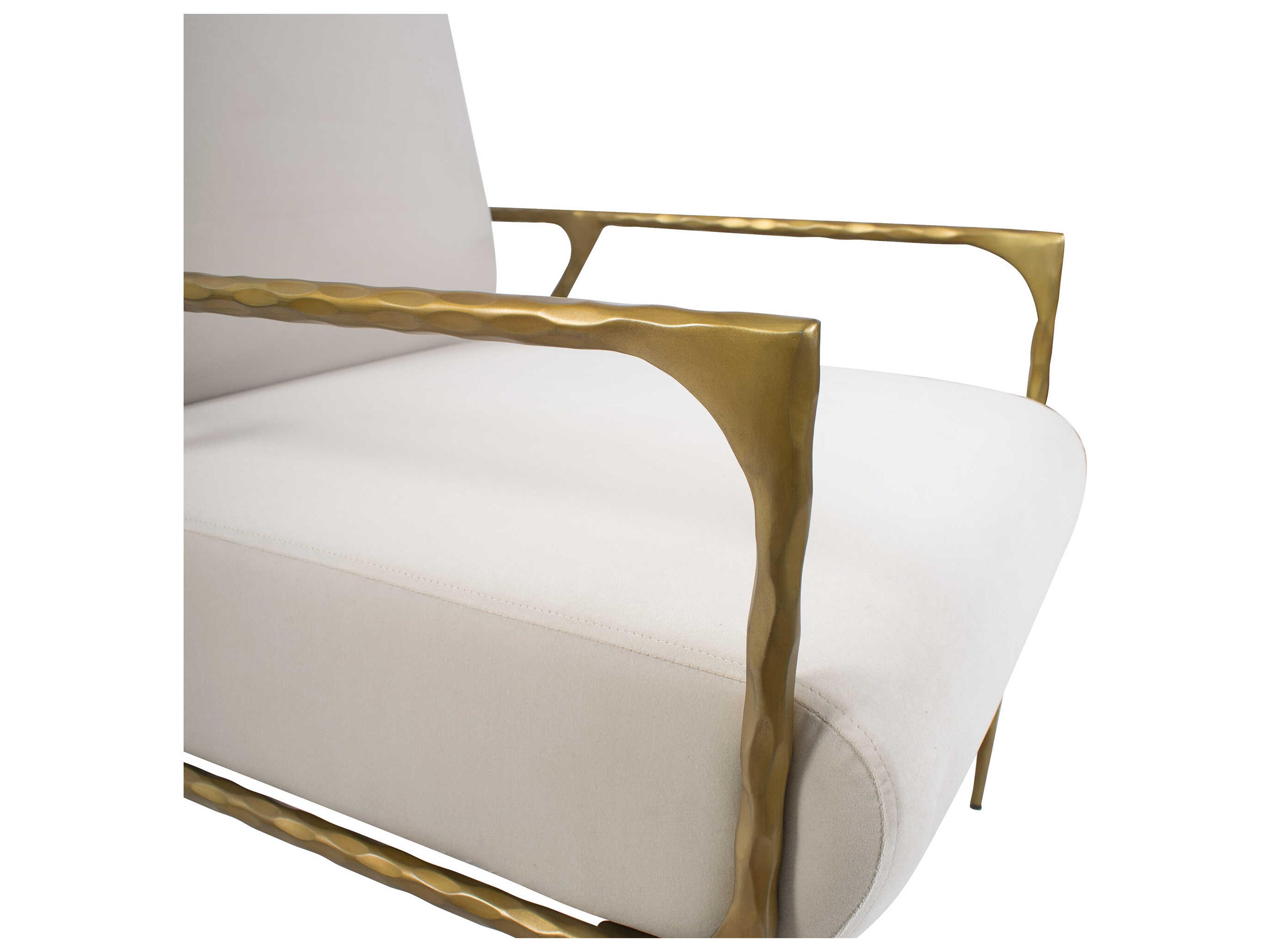 Howard Elliott Stanton White Fabric Accent Chair