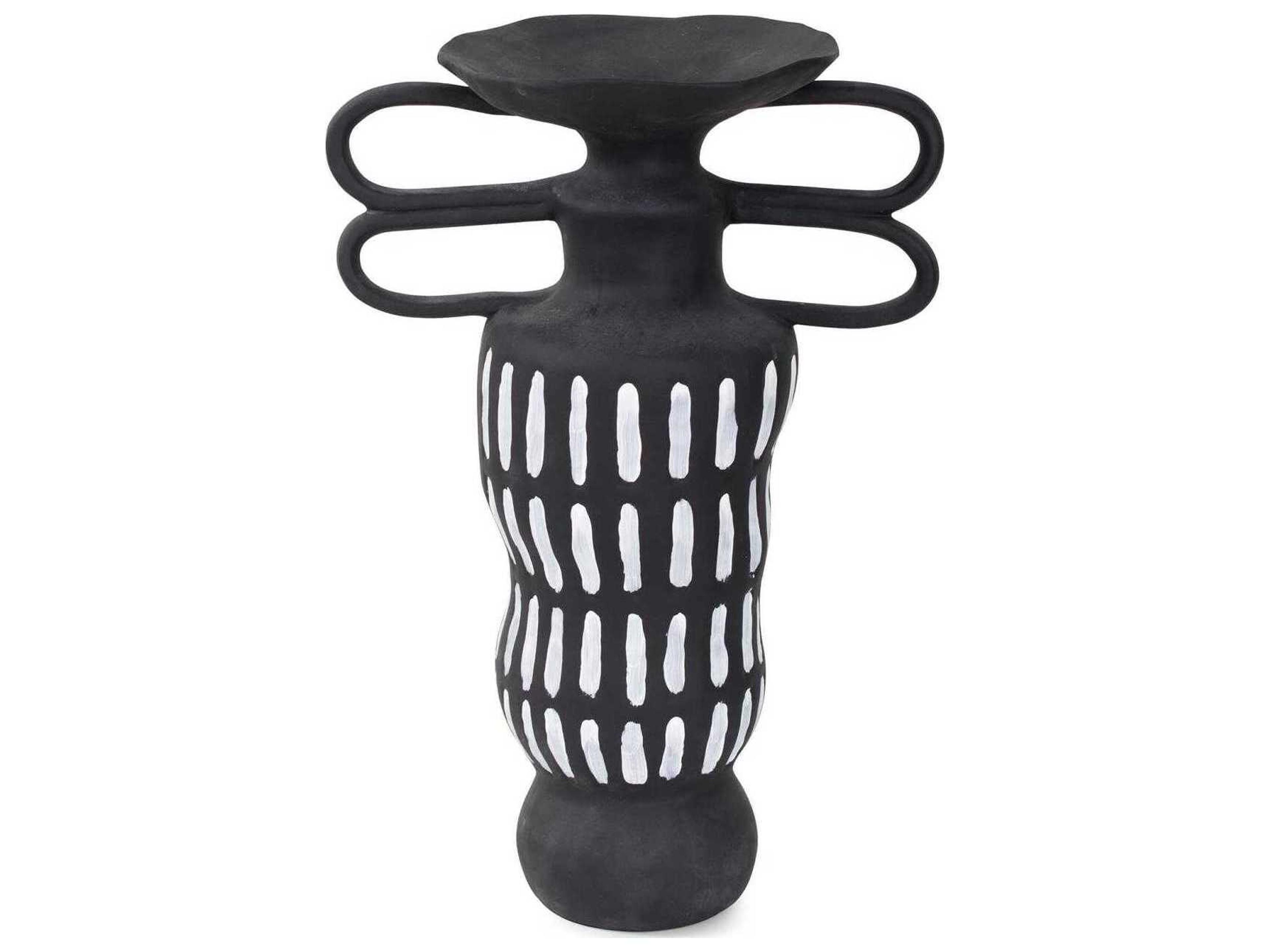 Textured Black Agombar Contemporary Vase