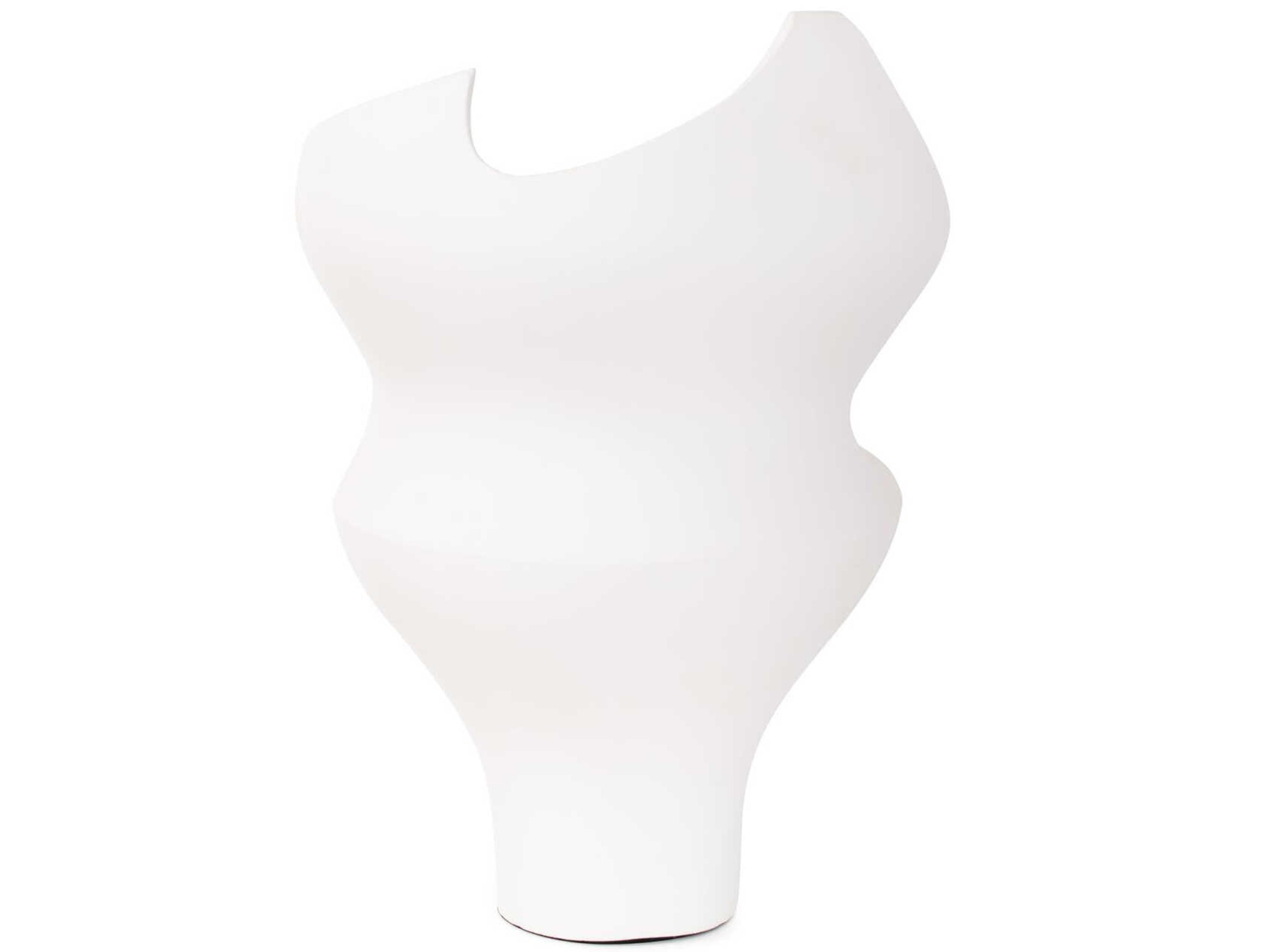 Howard Elliott Black White Rapsie Vase