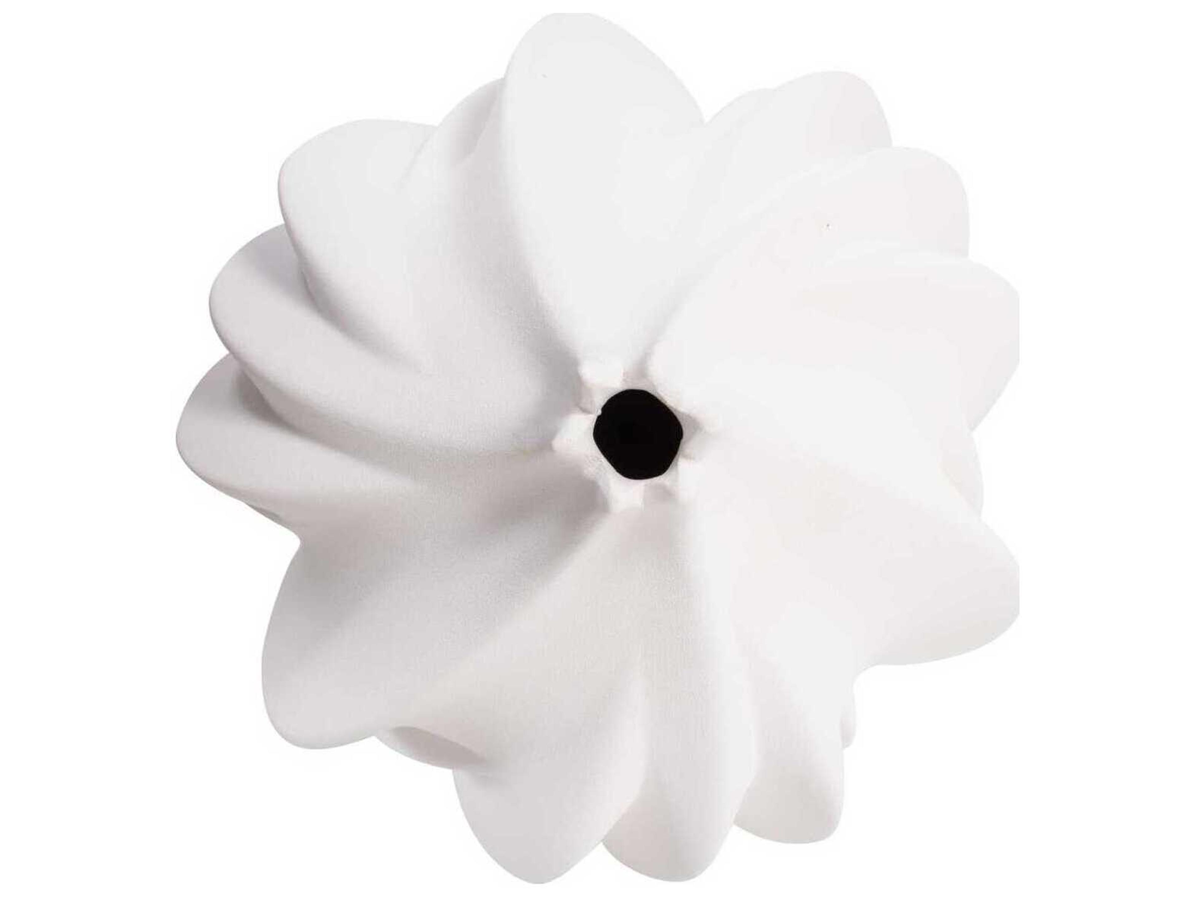 Howard Elliott Matte White Langmuir Swirled Vase